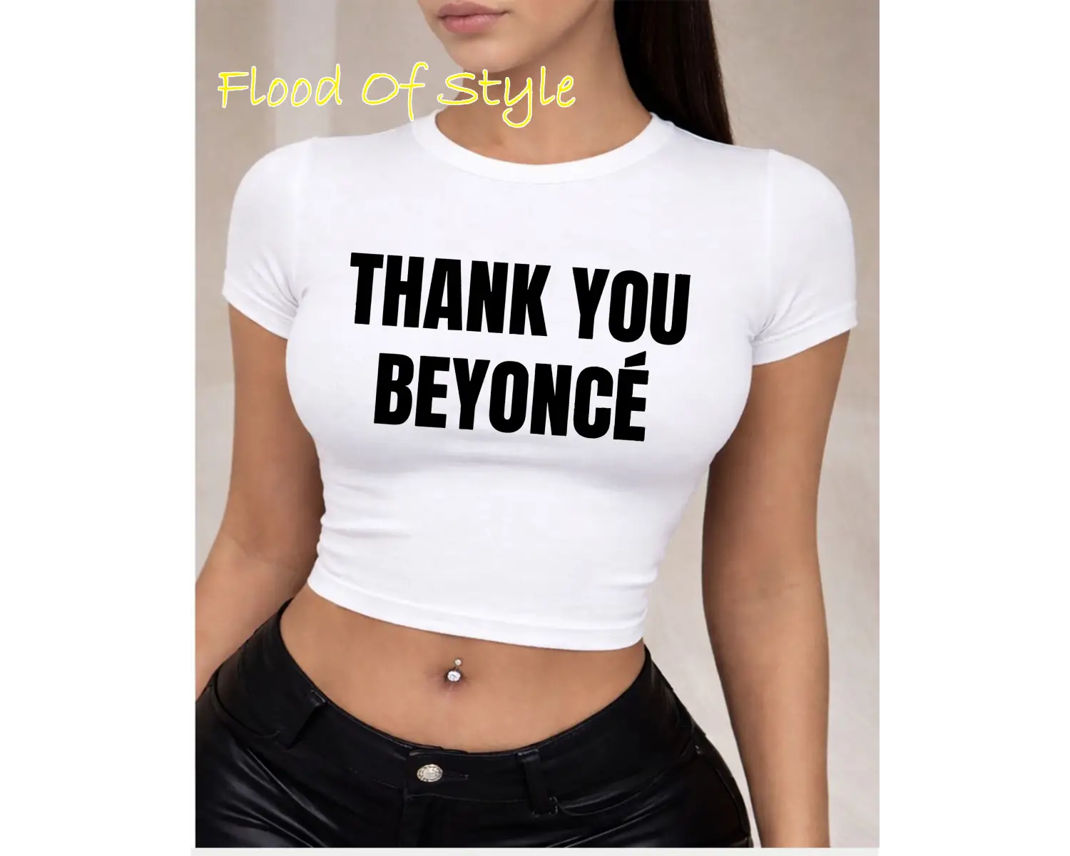 Beyaz Babby Tee thank you Özel tasarım