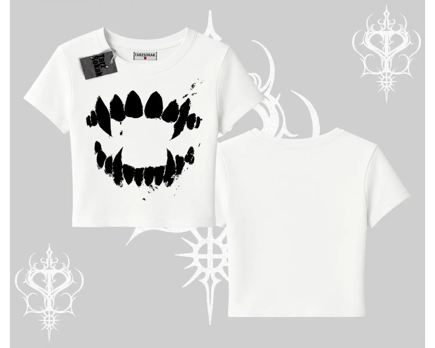 Beyaz Babby Tee Vampir Dış