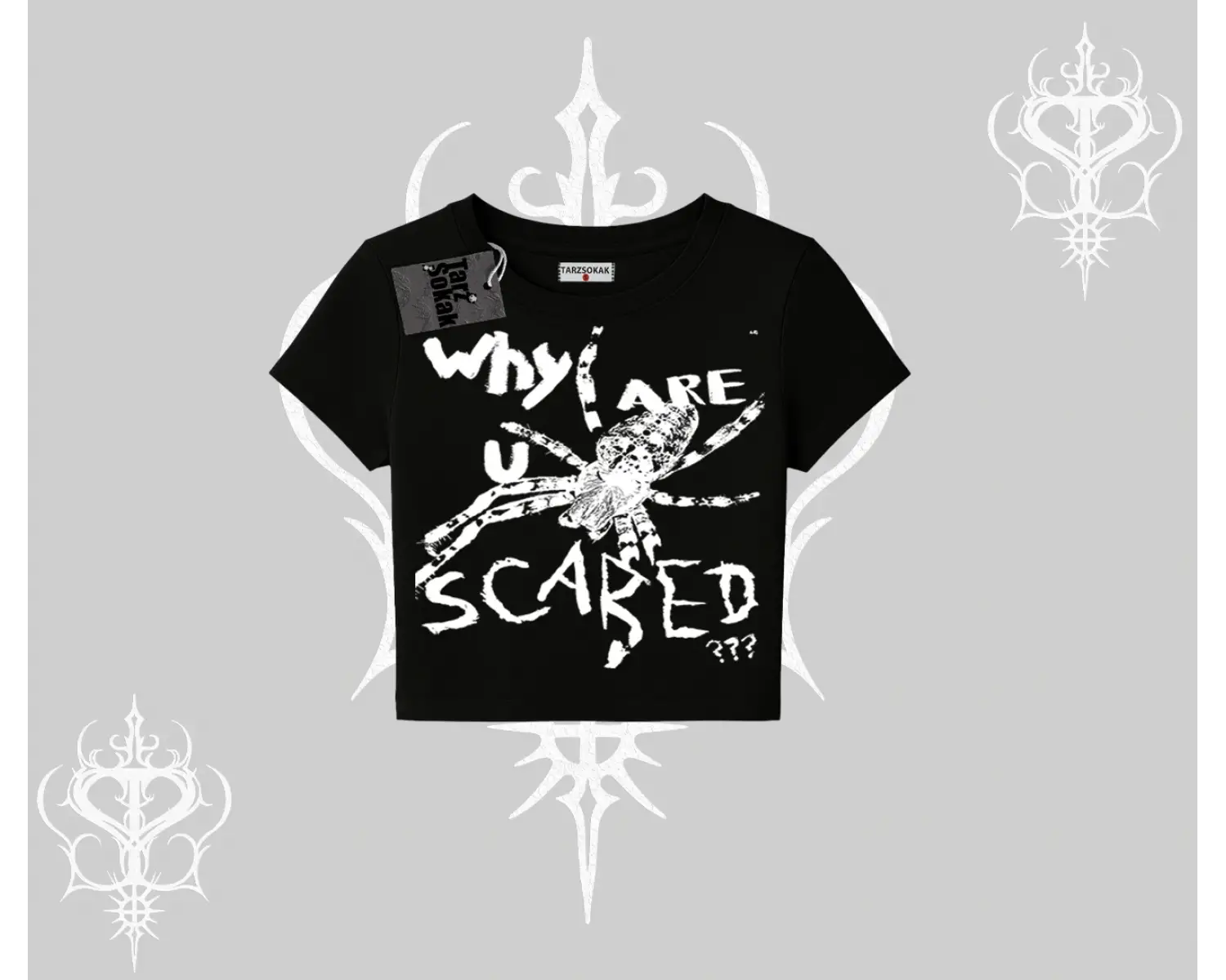 Beyaz Babby Tee Why are u Scared