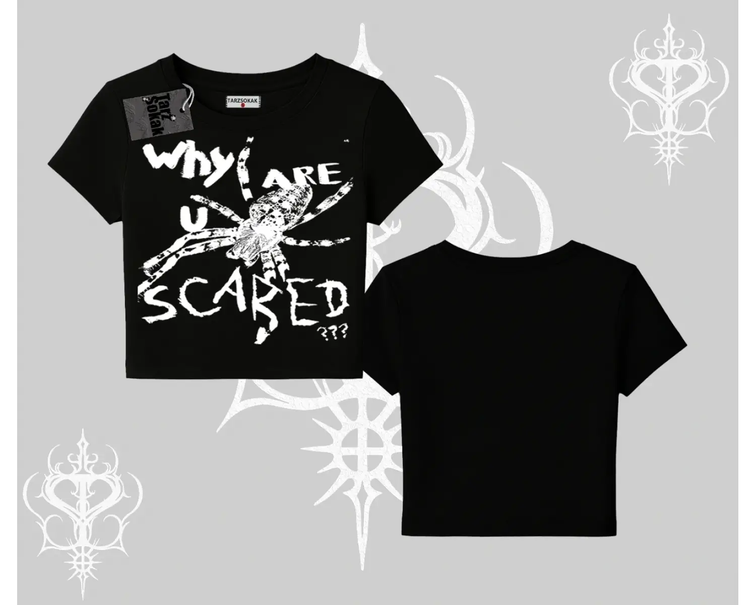 Beyaz Babby Tee Why are u Scared