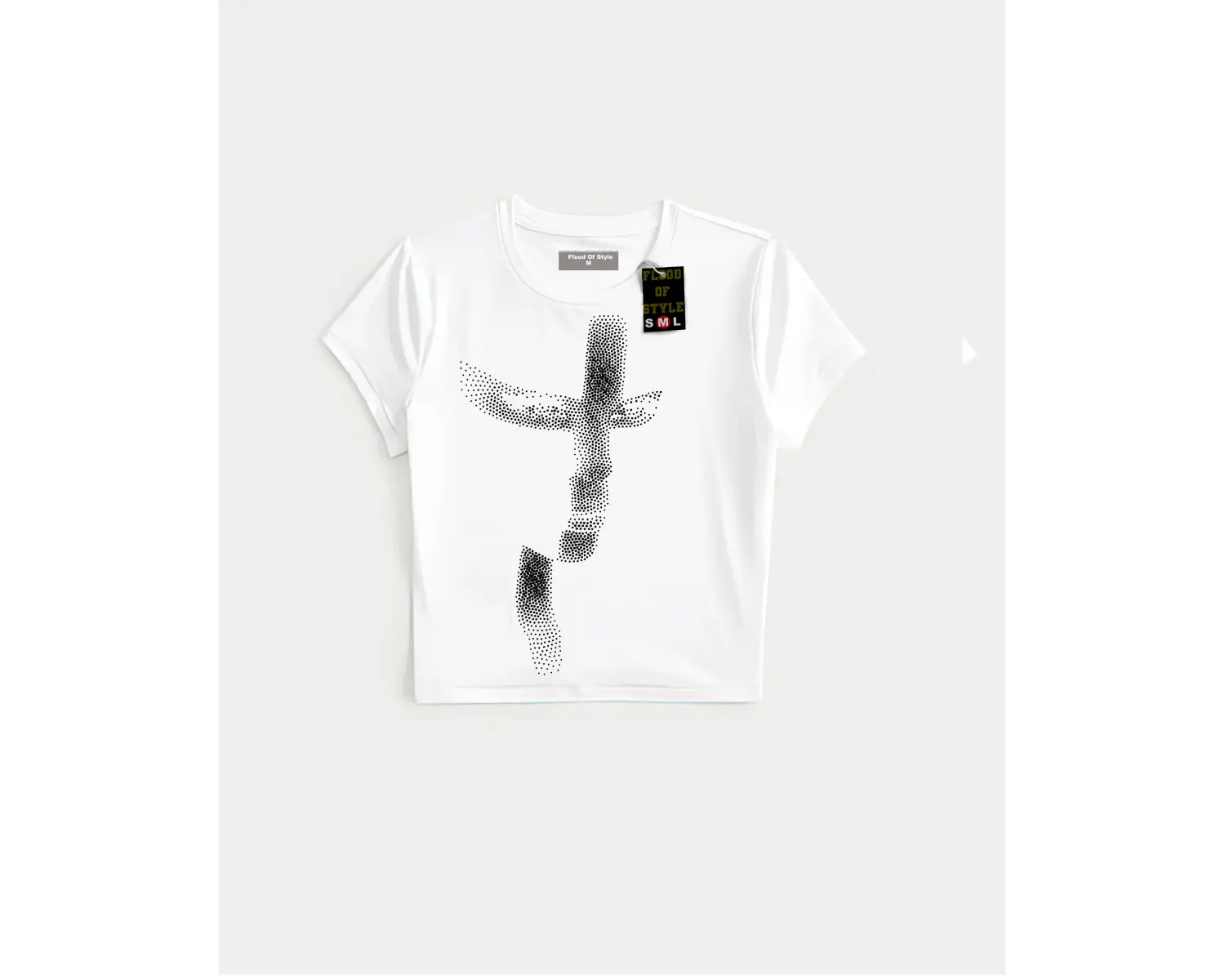 Beyaz Babby Tee yarım yüzz Özel tasarım