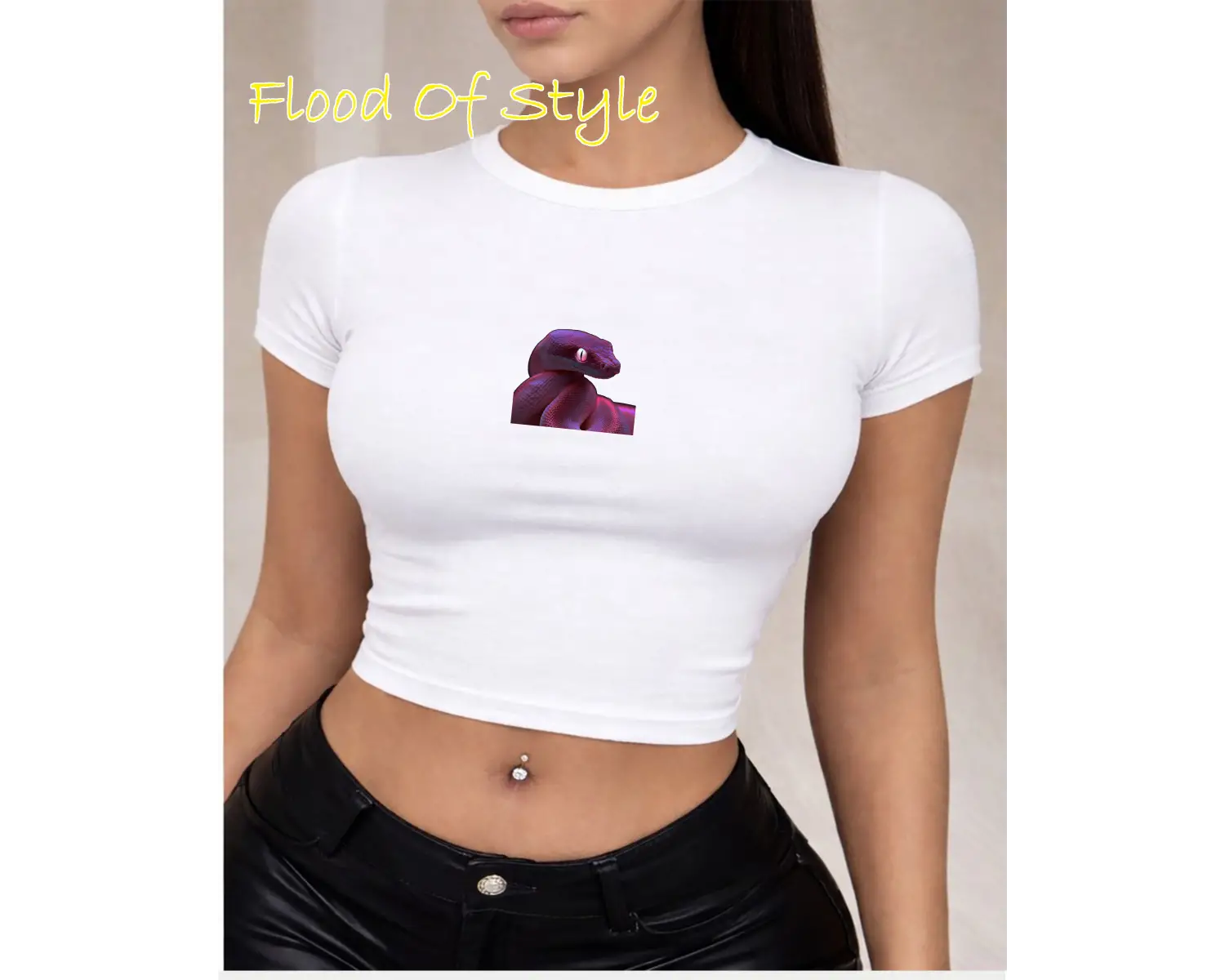 Beyaz Babby Tee yılan Özel tasarım