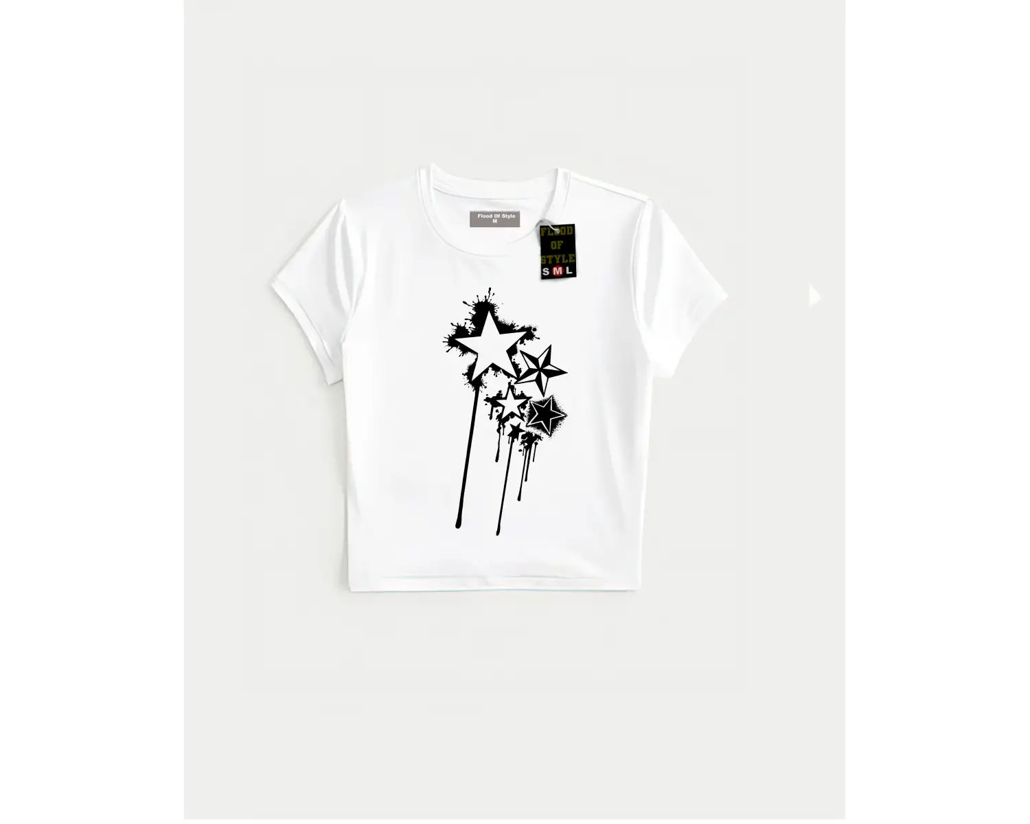 Beyaz Babby Tee yıldız Özel tasarım