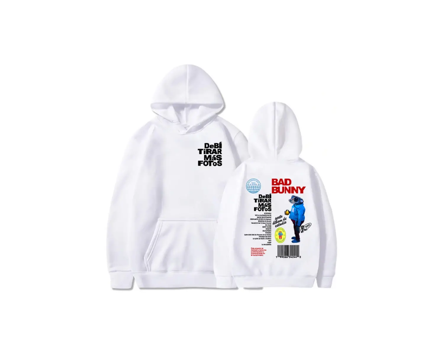 Beyaz Bad Bunny DTMF Debí Tirar Más Fotoğraflar Yeni Albüm Moda Roupas Fe