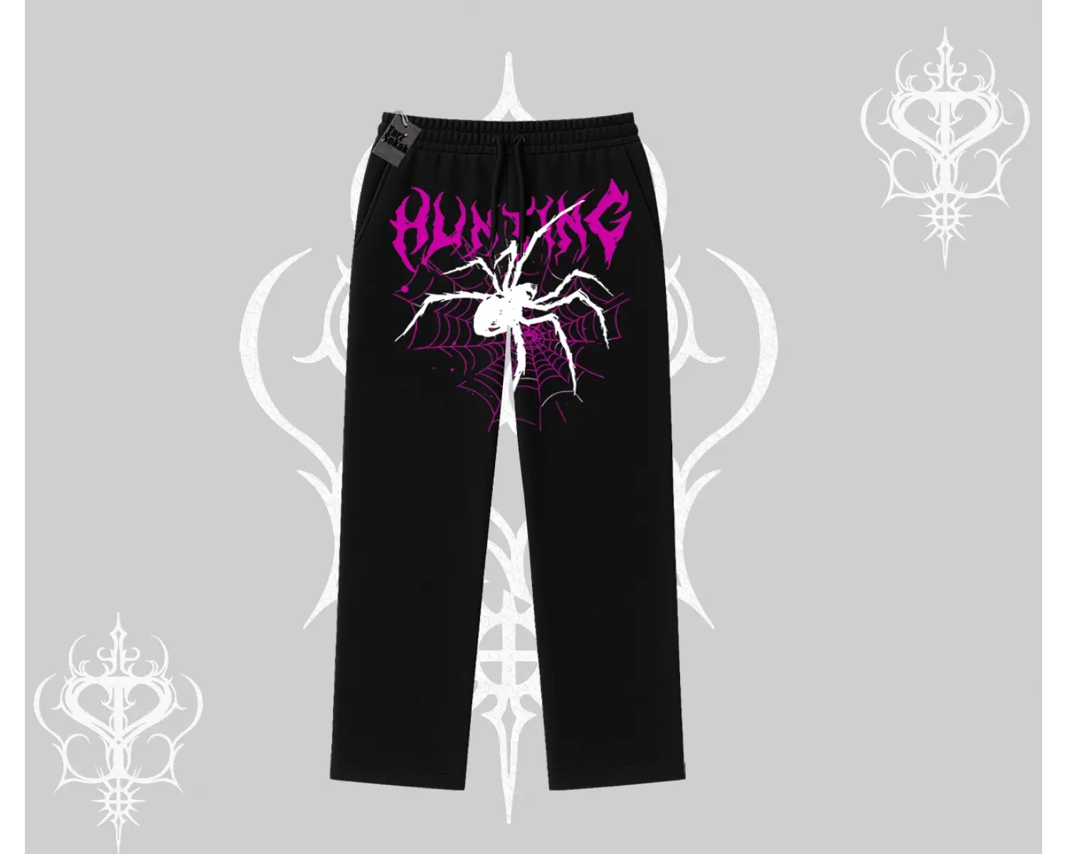 Beyaz Baggy Eşofman Altı Autumn Spider