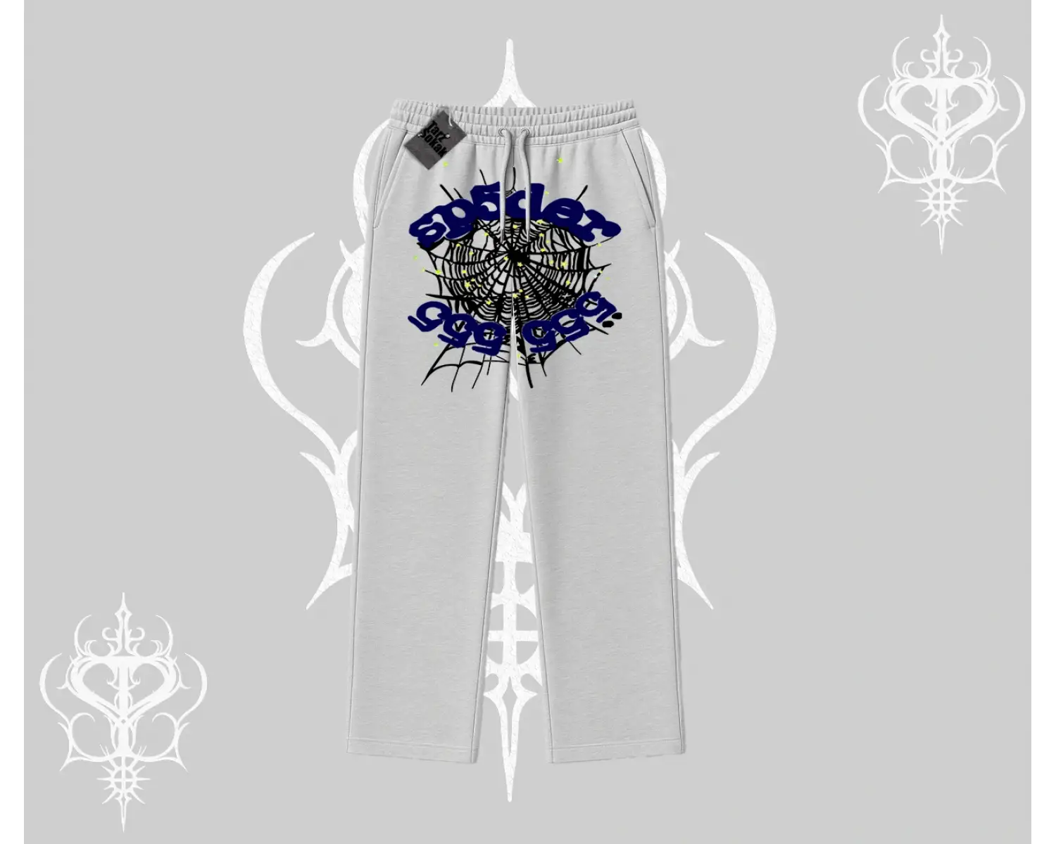 Beyaz Baggy Eşofman Altı Sp55der