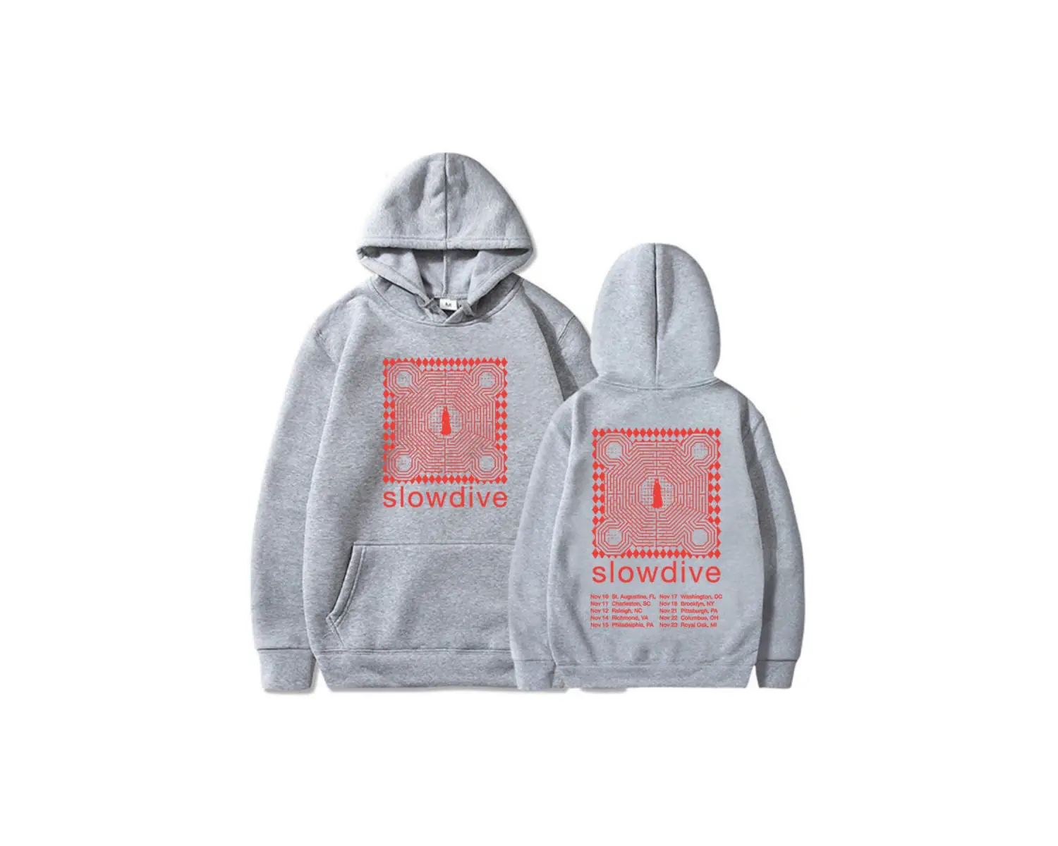 Beyaz Band Slowdive Tour Hoodies Heavy tal Fashion Sudaderas Para Muj