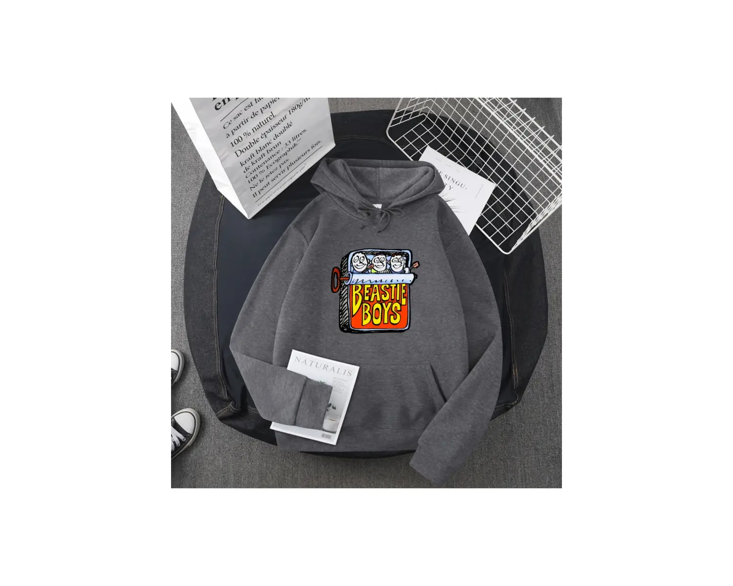 Beyaz Beastie Boy pamuk Punk Rock