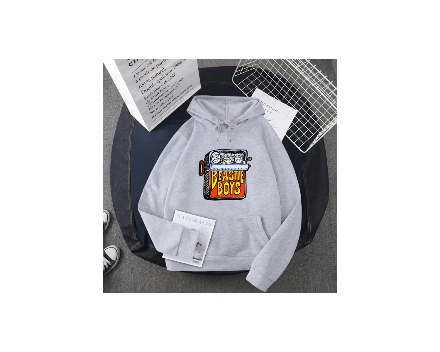 Beyaz Beastie Boy pamuk Punk Rock