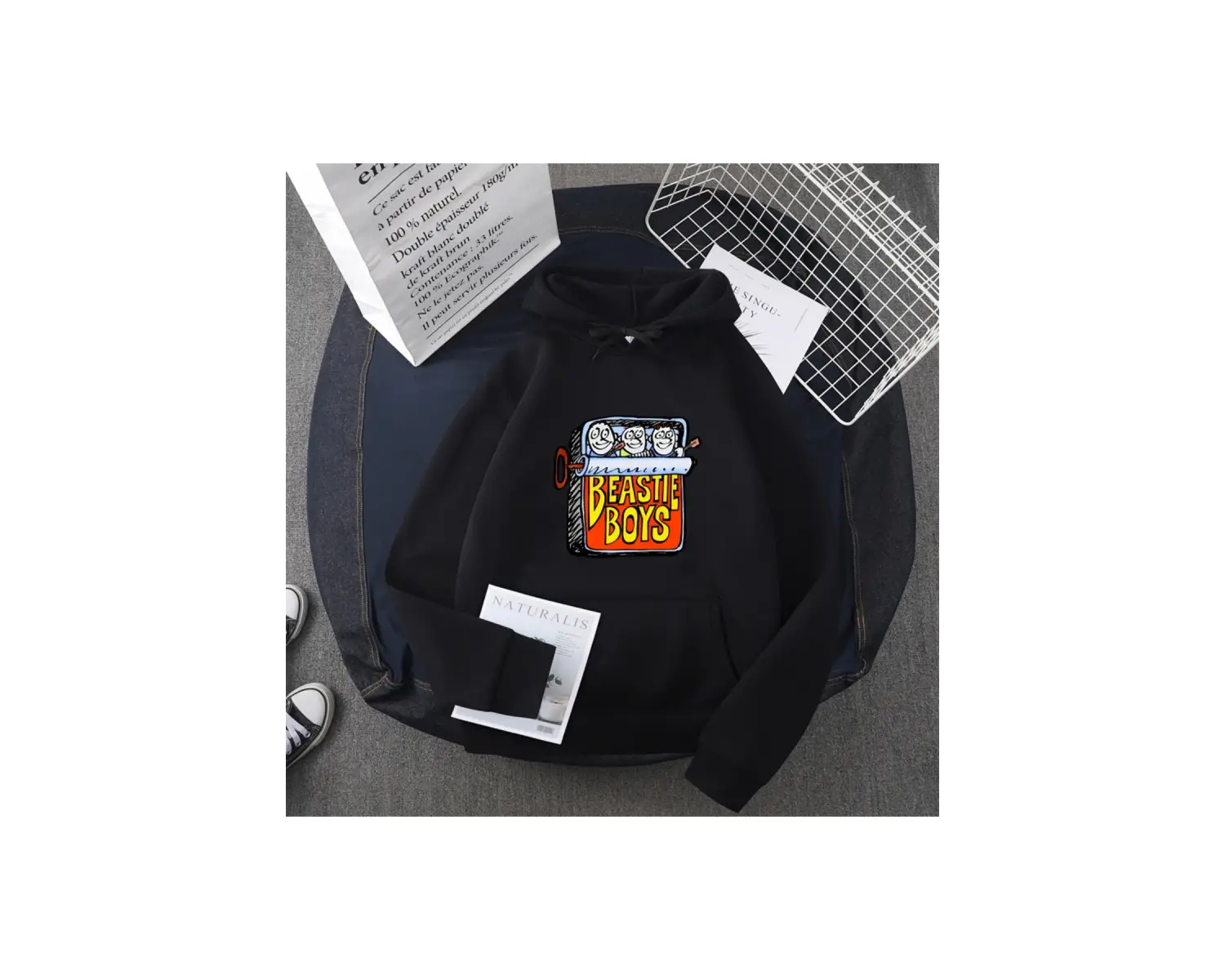 Beyaz Beastie Boy pamuk Punk Rock