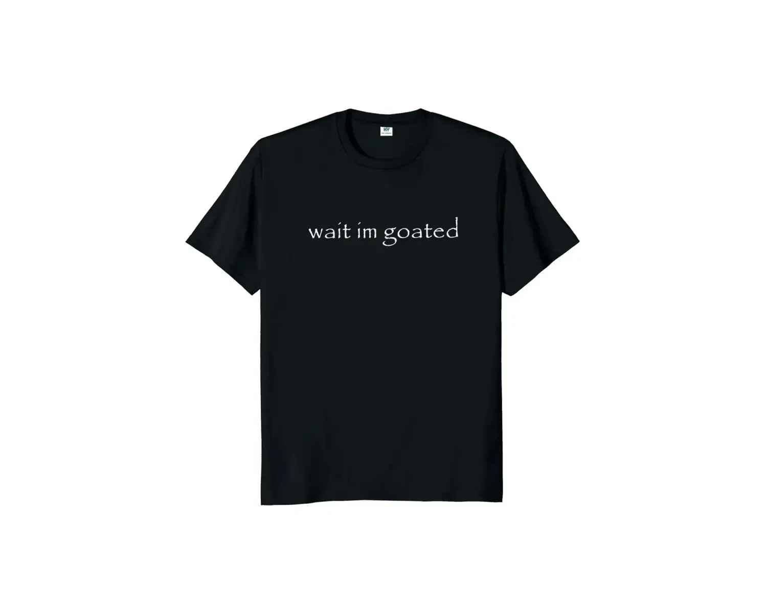 Beyaz Bekleyorum Keliyim Komik Meme Trend Y2k O-Boyun Unisex Yaz günlük