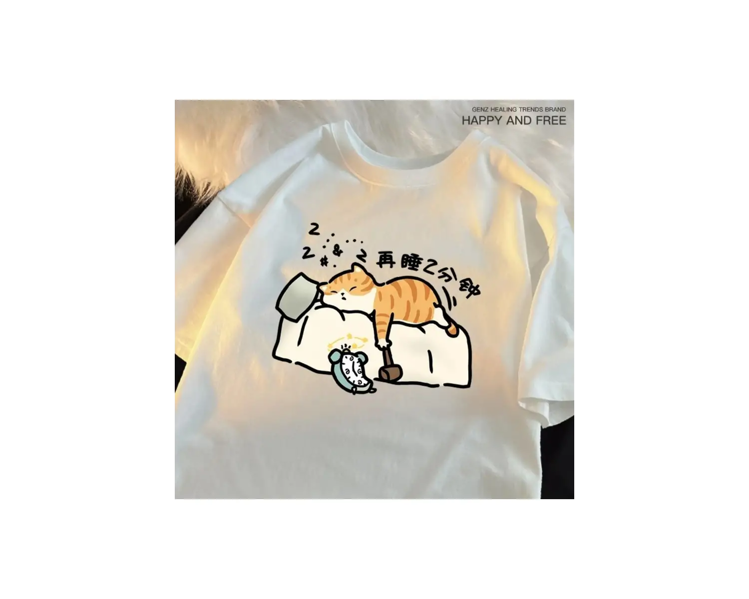 Beyaz Ben yalan Grunge k baskılı Harajuku Streewear giysi nedensel