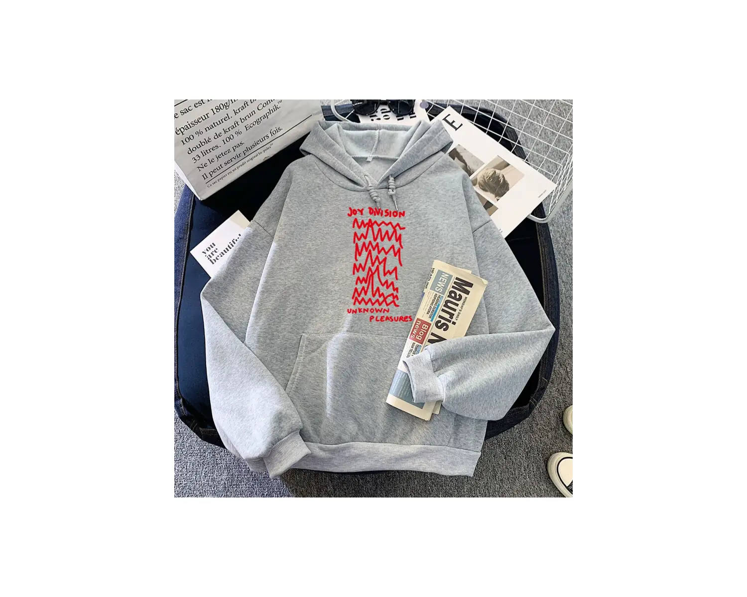 Beyaz Bilinmeyen zevkler sevinç bölümü Hoodies bant grafik Hip Ho