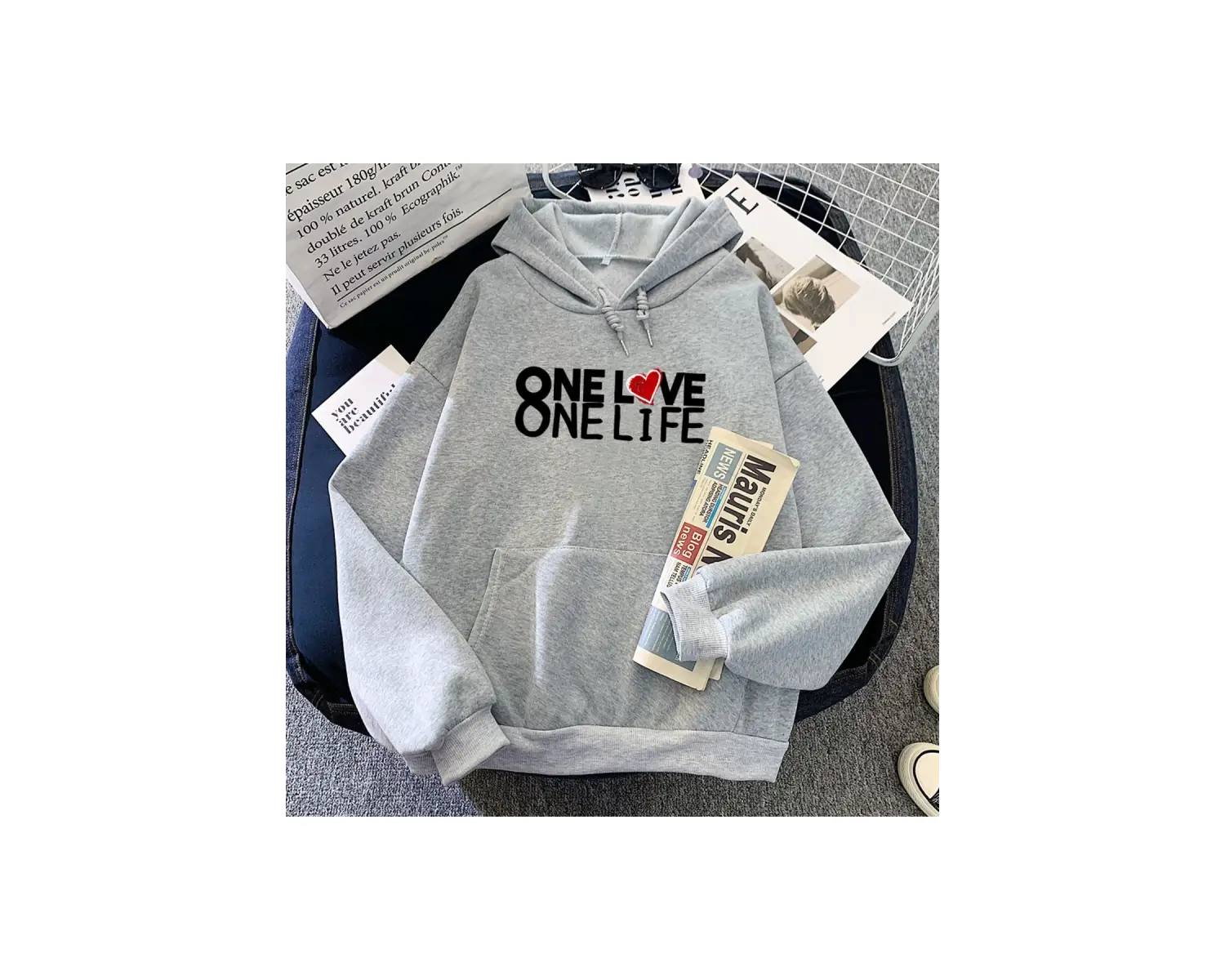 Beyaz Bir aşk bir hayat U2 bant Hoodies Hip Hop dera Mujer