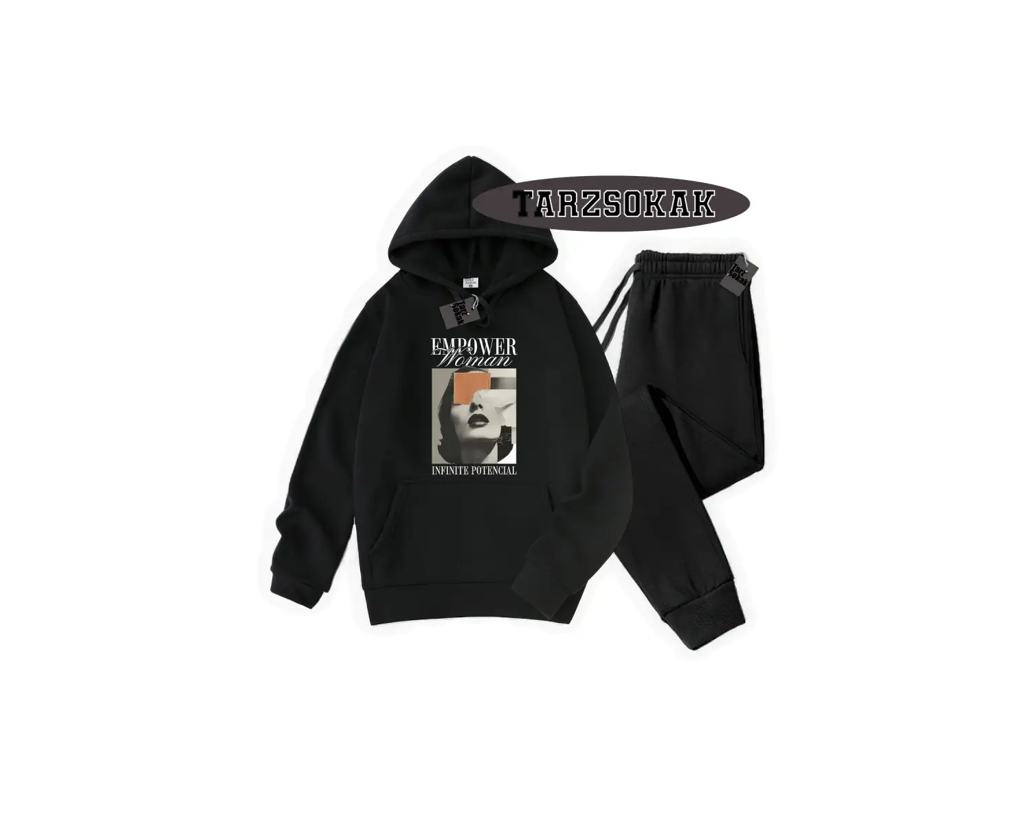 Beyaz Biskilet EmpoweR Detaylı ikili TAKIM