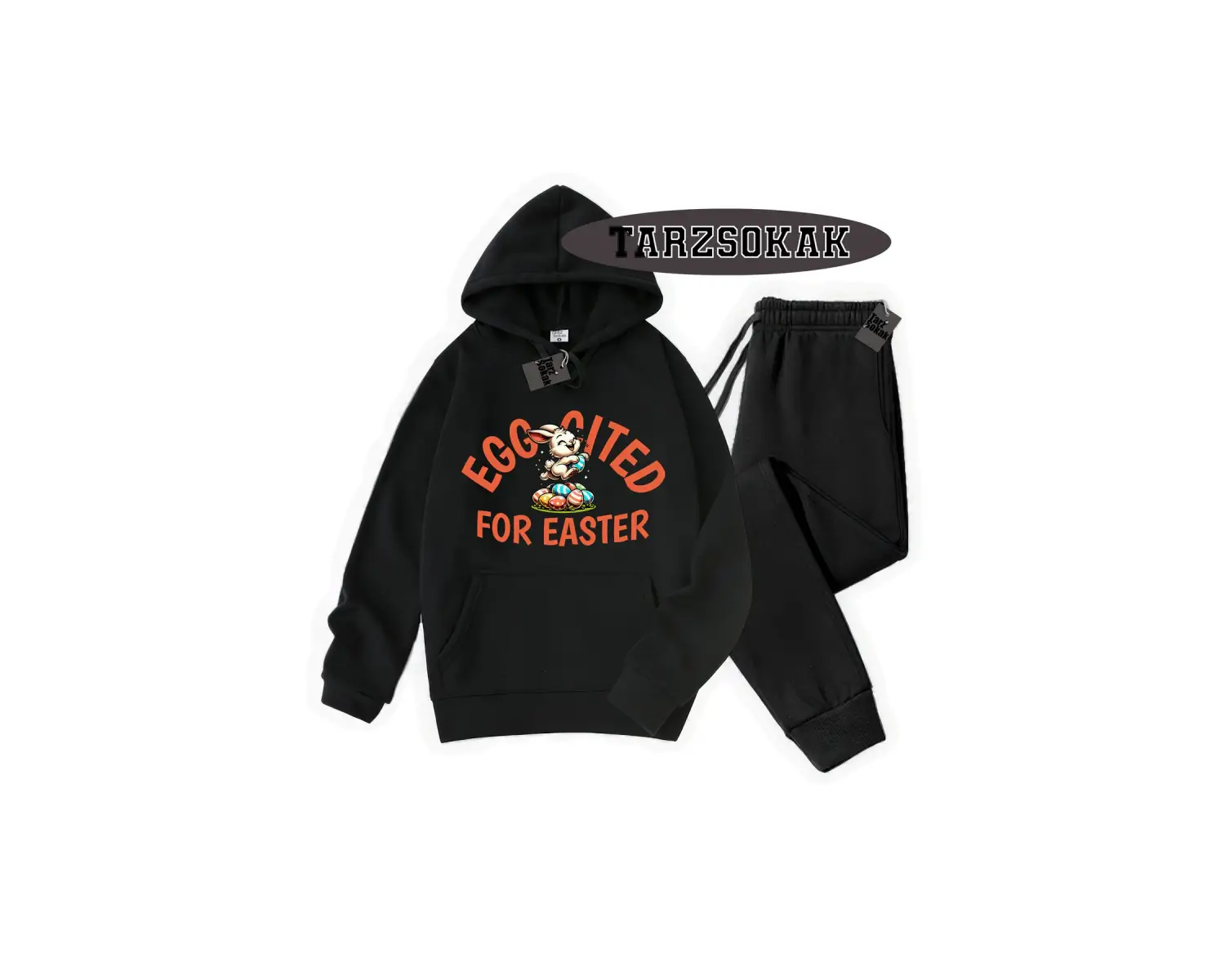 Beyaz Biskilet For Easter Detaylı ikili TAKIM