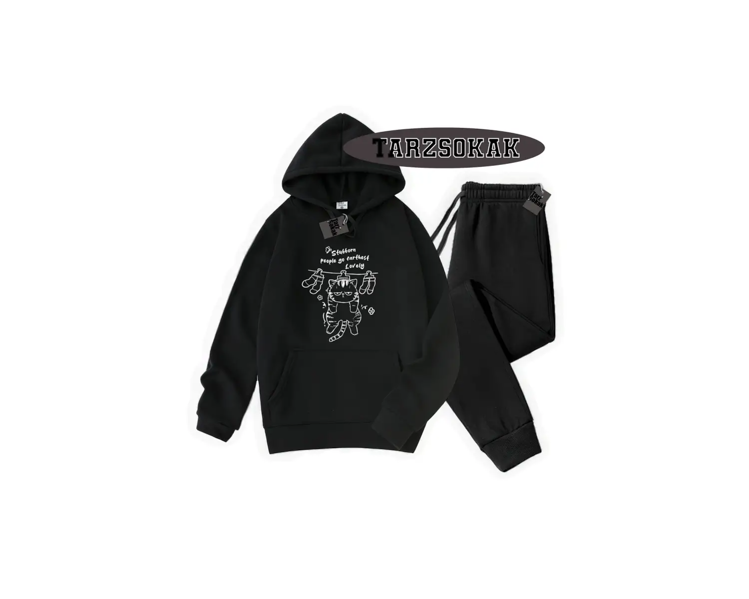 Beyaz Biskilet Stubborn Detaylı ikili TAKIM