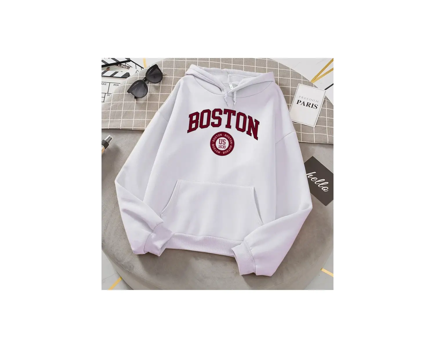 Beyaz Boston şehir abd 1630