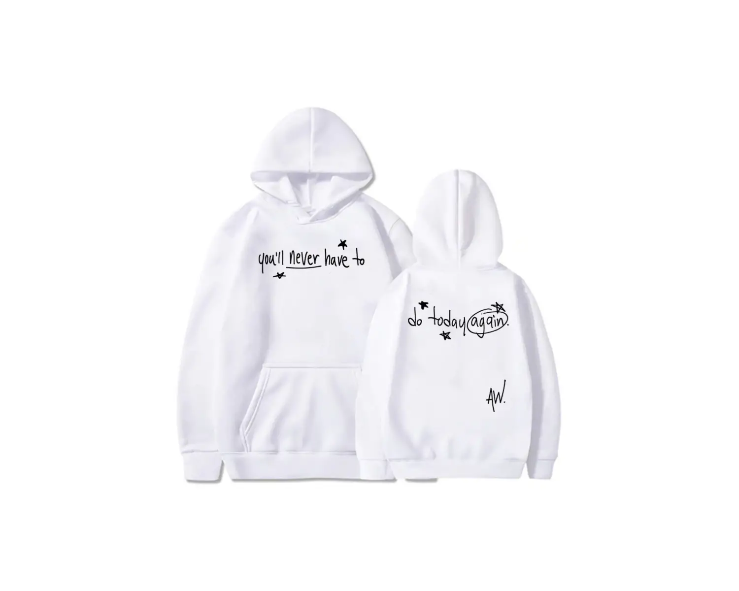 Beyaz Bugün Asla Yine Yapacağınız Alex Warren kıcı Grafik Hip Hopo