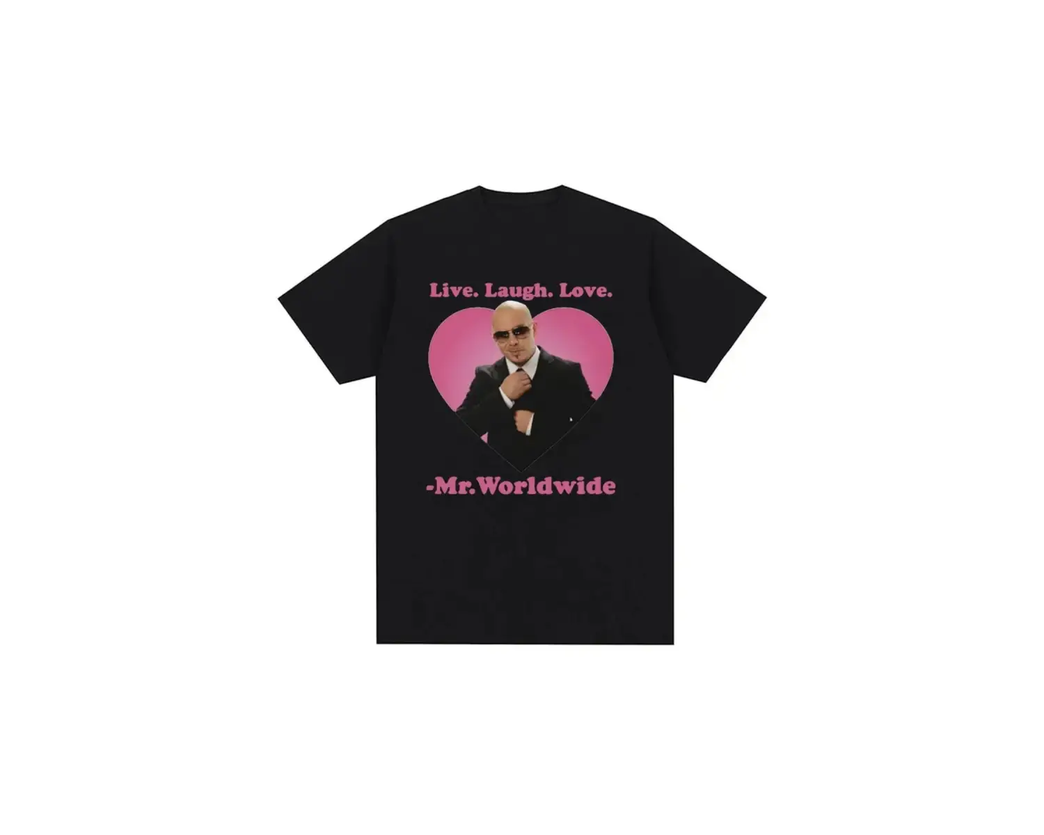 Beyaz Canlı gülmek aşk dünya çapında Pitbull Hip Hop Retro Unisex gra