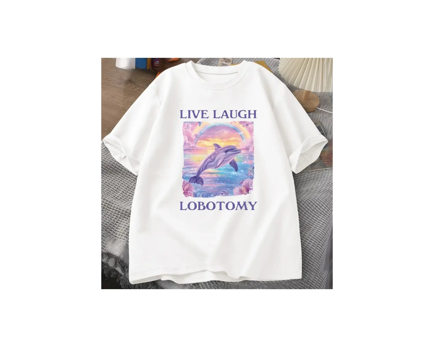 Beyaz Çilek 1998 leri T Çift Crewneck Grafik