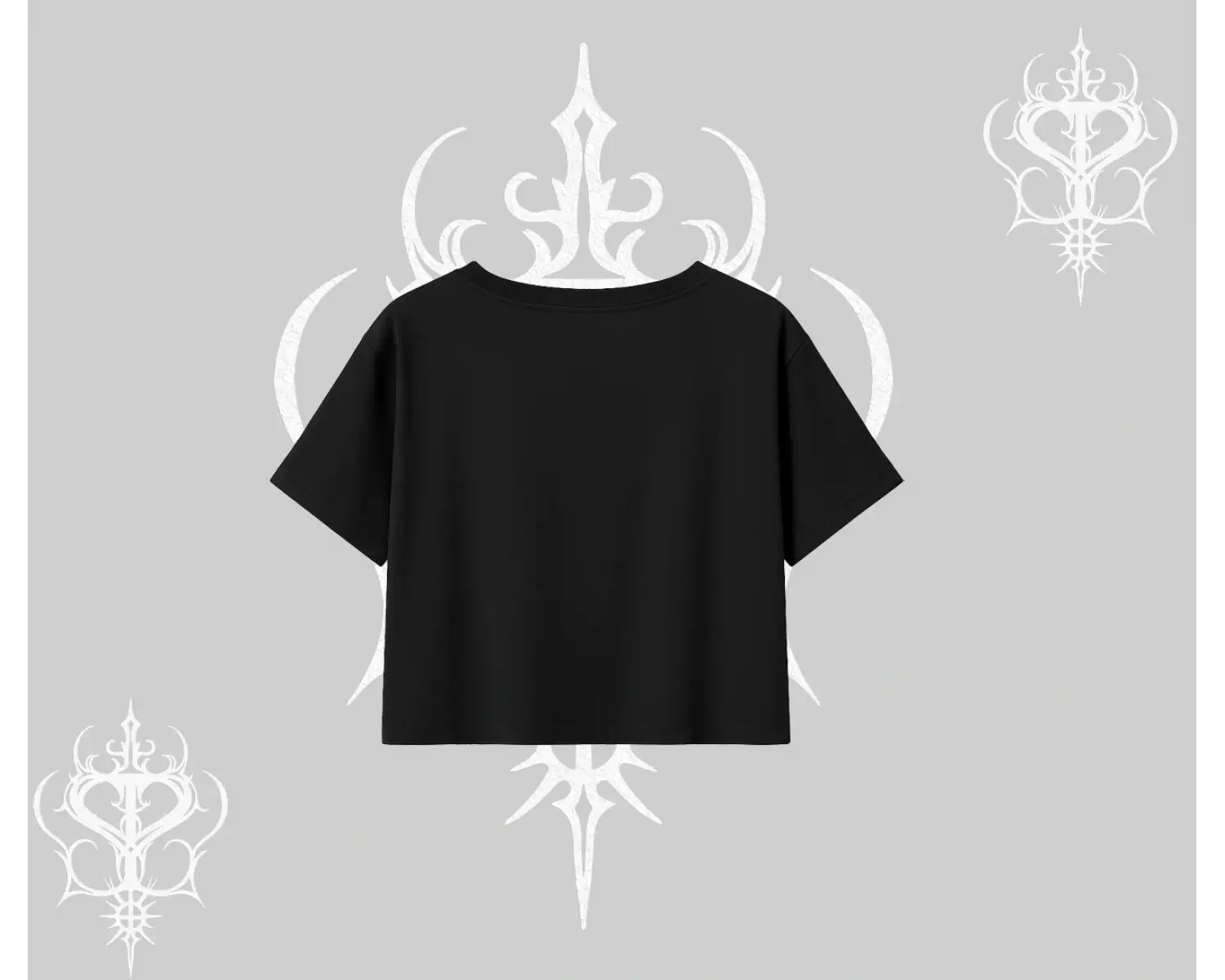 Beyaz Crop Tişört Spider Undercover