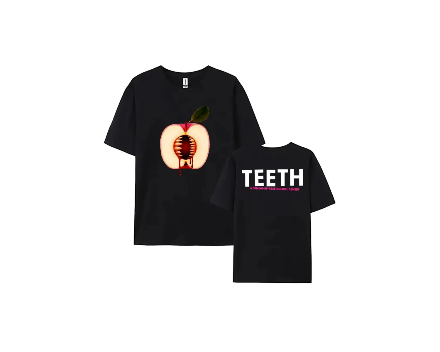 Beyaz Diş Müzikal Komedi baskılı /Erkek leri Grafik Tees Tops Yu