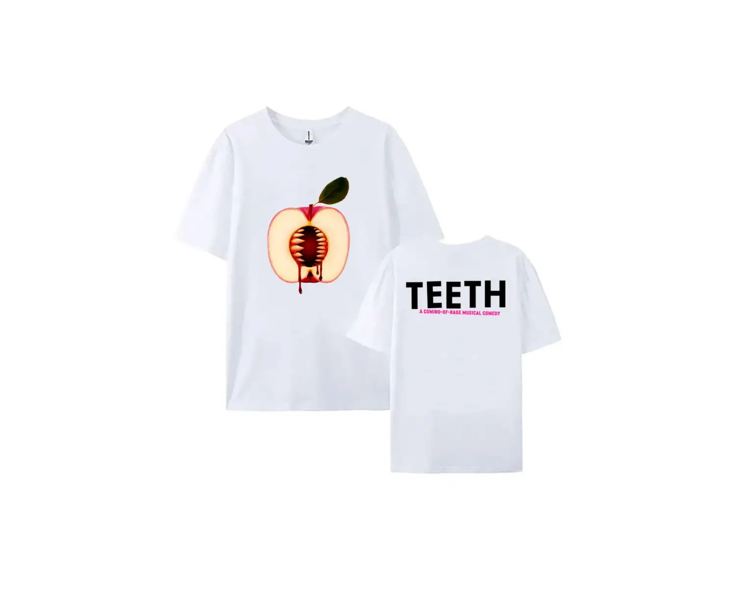 Beyaz Diş Müzikal Komedi baskılı /Erkek leri Grafik Tees Tops Yu