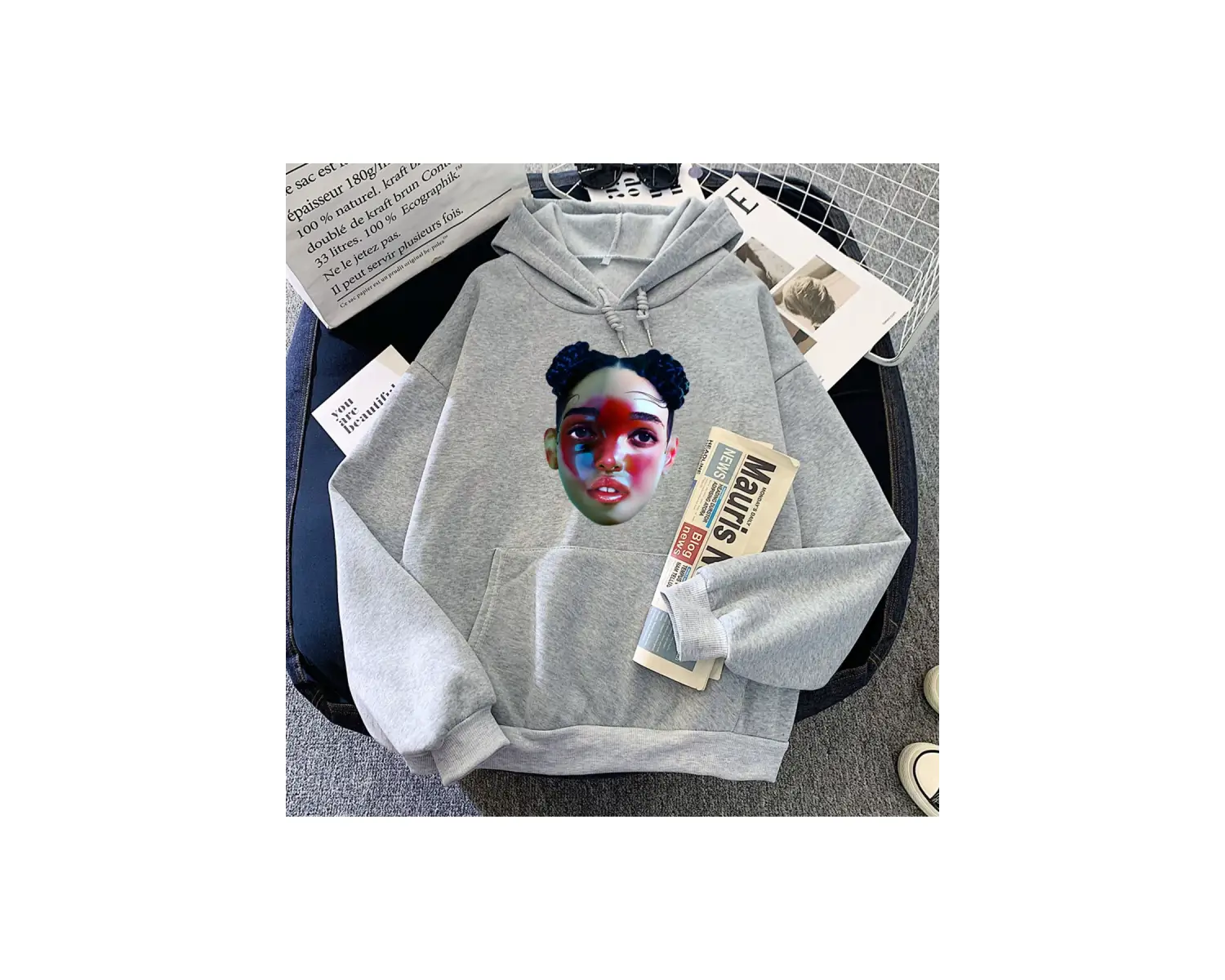 Beyaz EUSEXUA yeni kı Hoodies kıcı FKA dallar grafik Ropa De Mujer Sudaderas kad