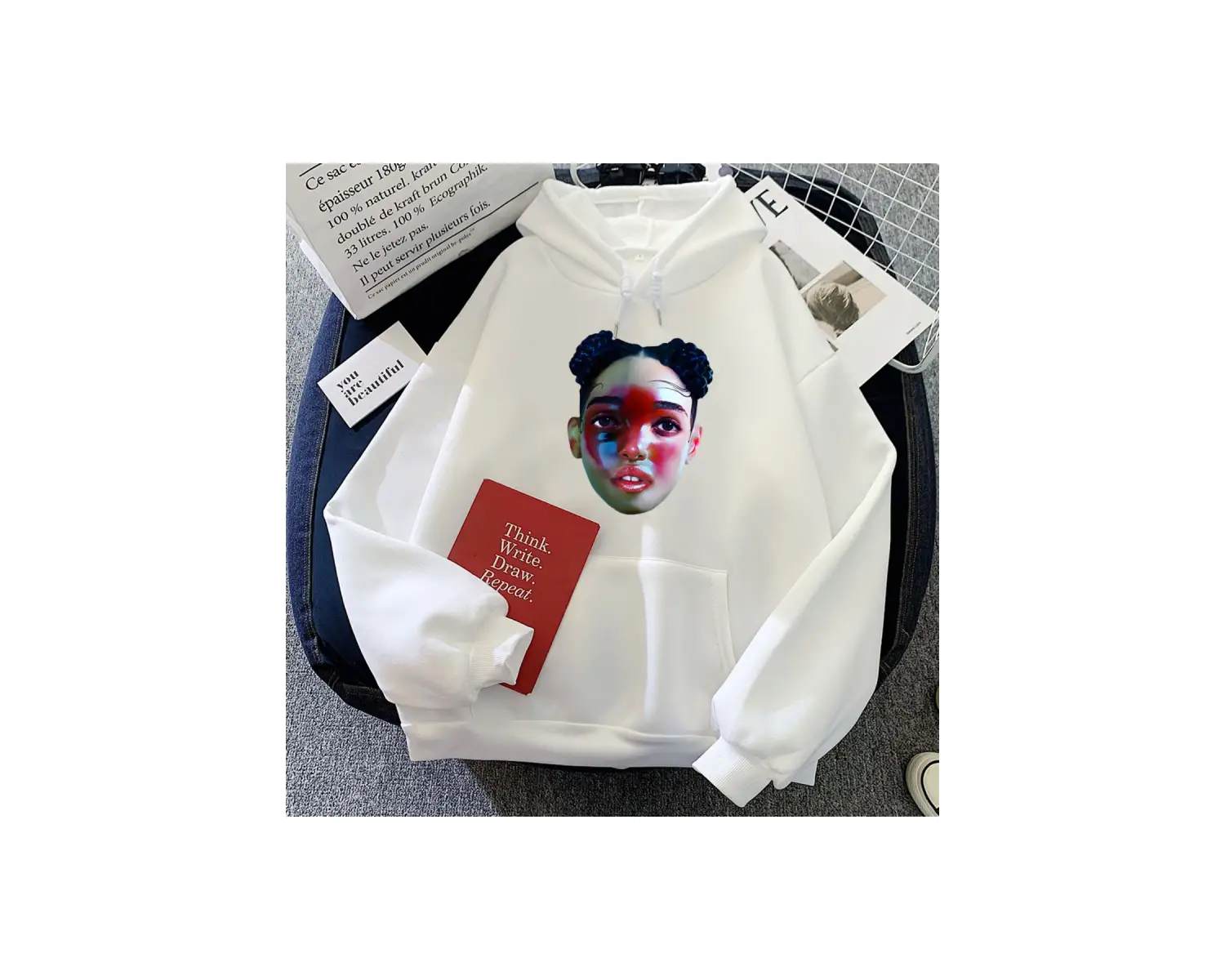 Beyaz EUSEXUA yeni kı Hoodies kıcı FKA dallar grafik Ropa De Mujer Sudaderas kad