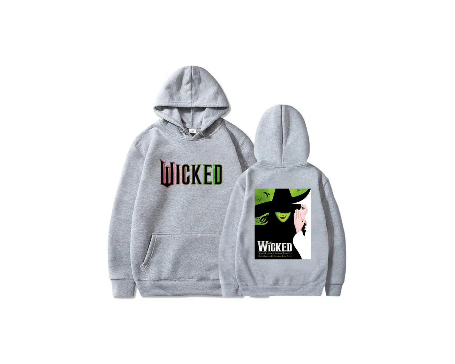 Beyaz Fantasy Movies Wicked Graphic Hoodies Sudaderas Con Capucha Hooded