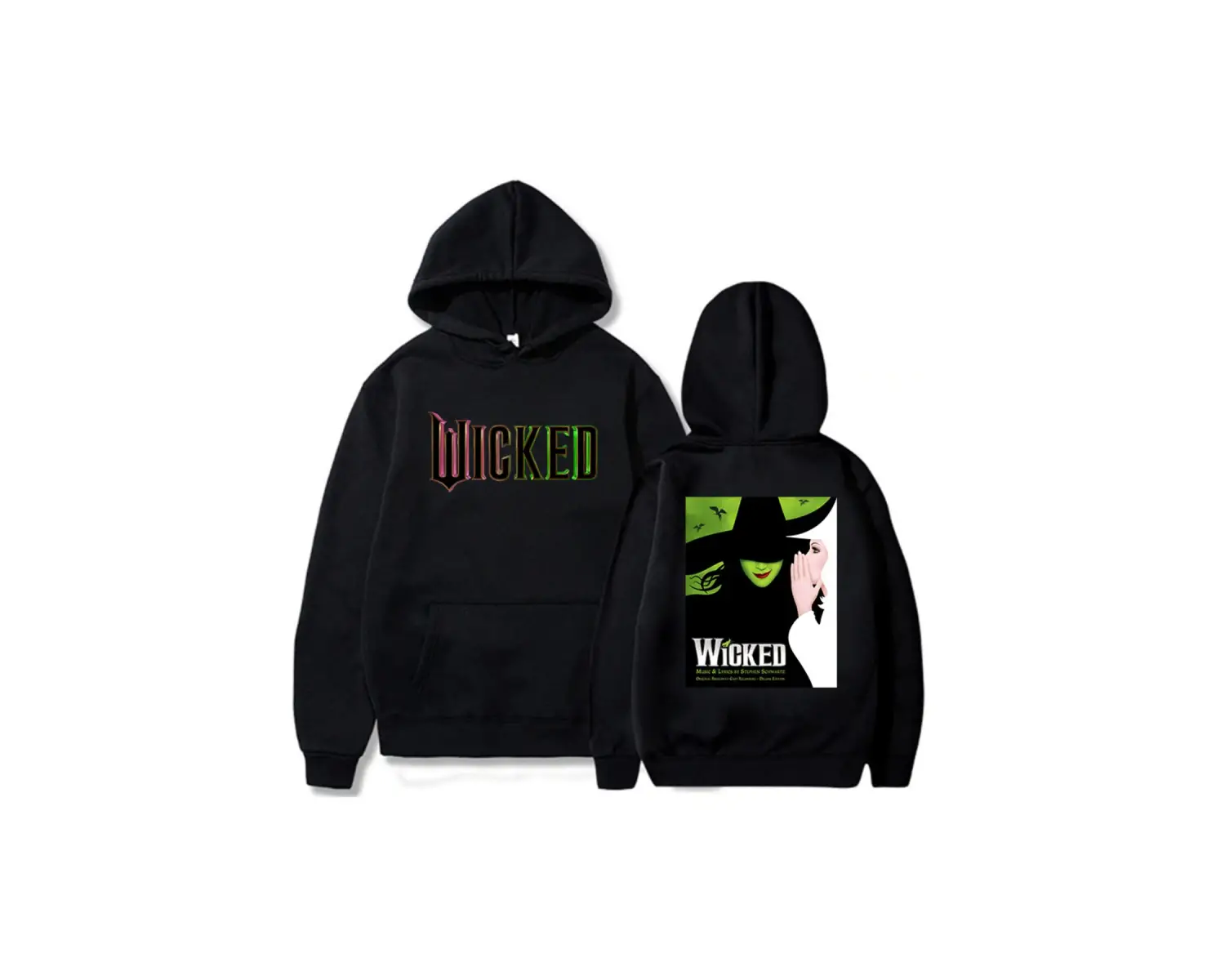 Beyaz Fantasy Movies Wicked Graphic Hoodies Sudaderas Con Capucha Hooded