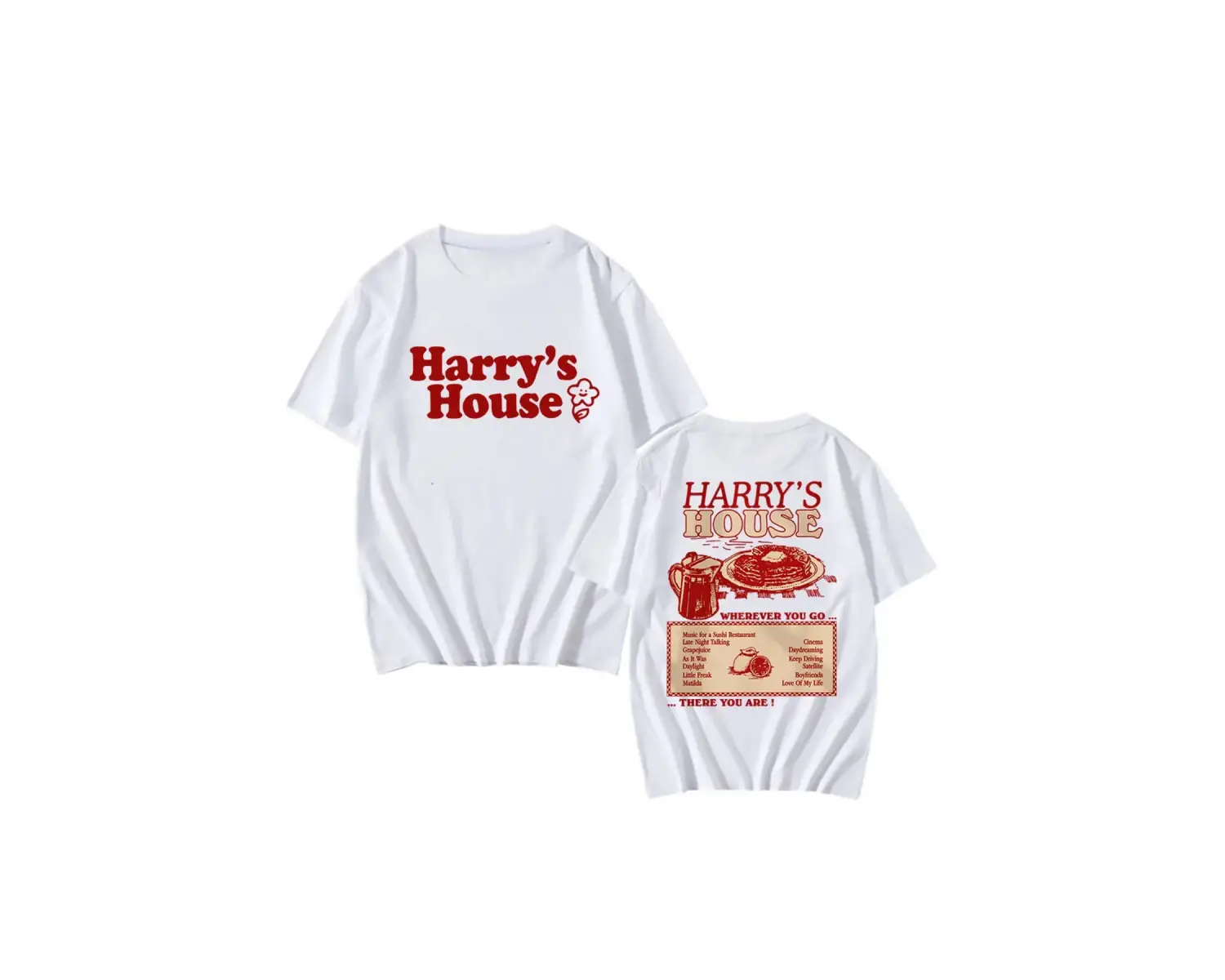 Beyaz Gevşek Sokak Vintage Grafik yazlık Grafik