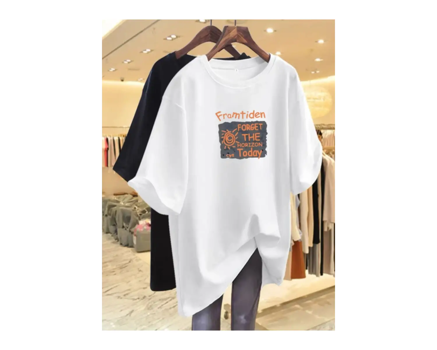 Beyaz Gevşek Yaz Üstleri Kapak Göbek ve Daha İnce Görünmenizi Sağlayın Grafik