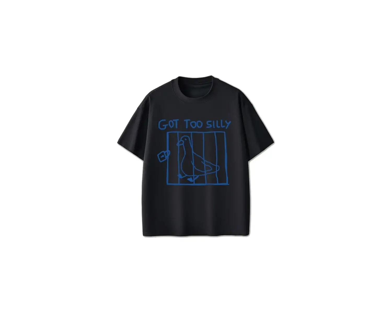 Beyaz Got Too Aptal Kaz Komik Meme Grafik Vintage Streetweed