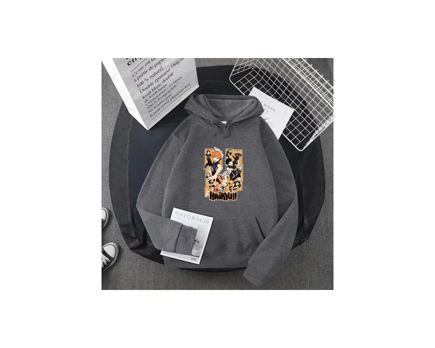 Beyaz Haikyu Anime baskılı