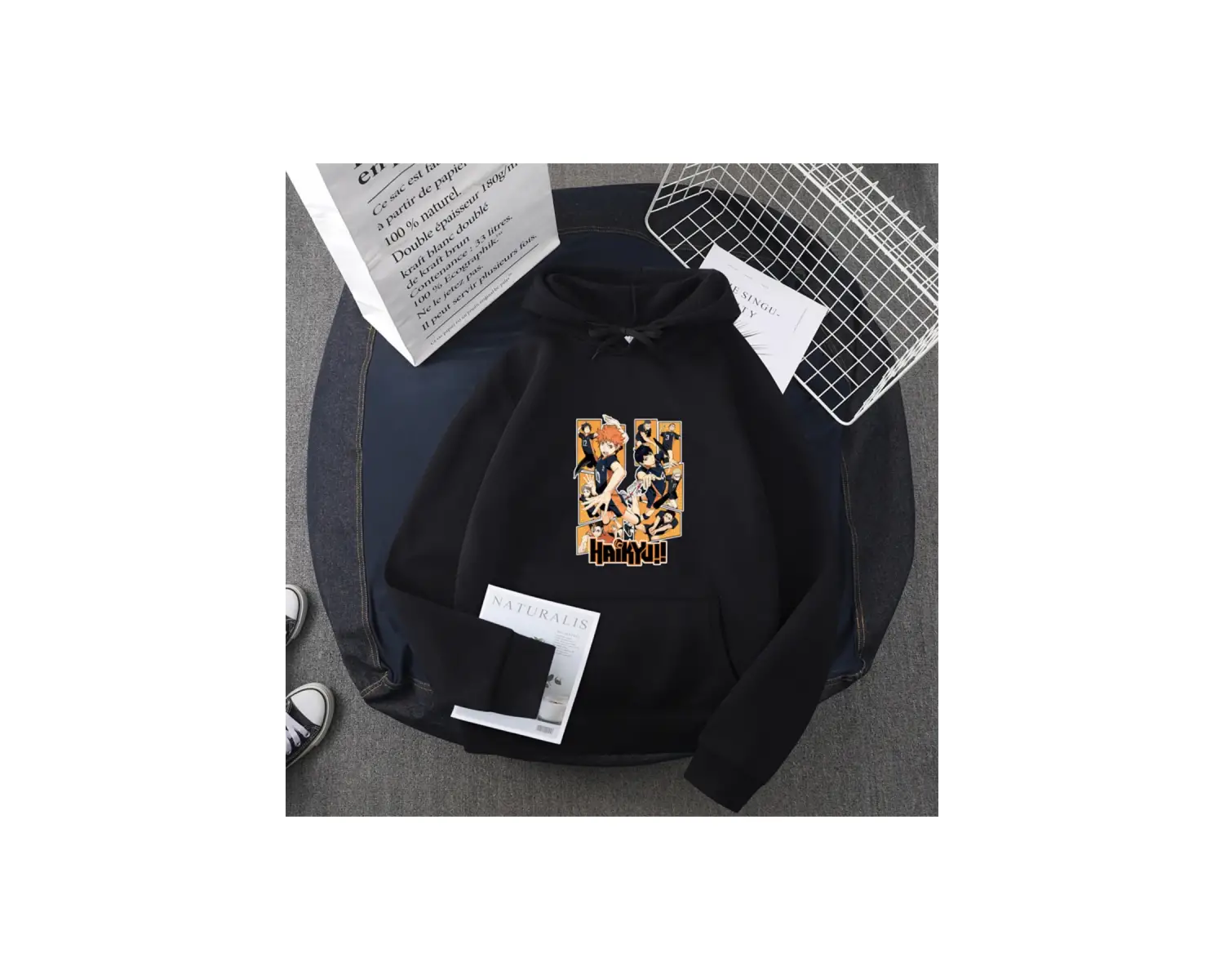 Beyaz Haikyu Anime baskılı