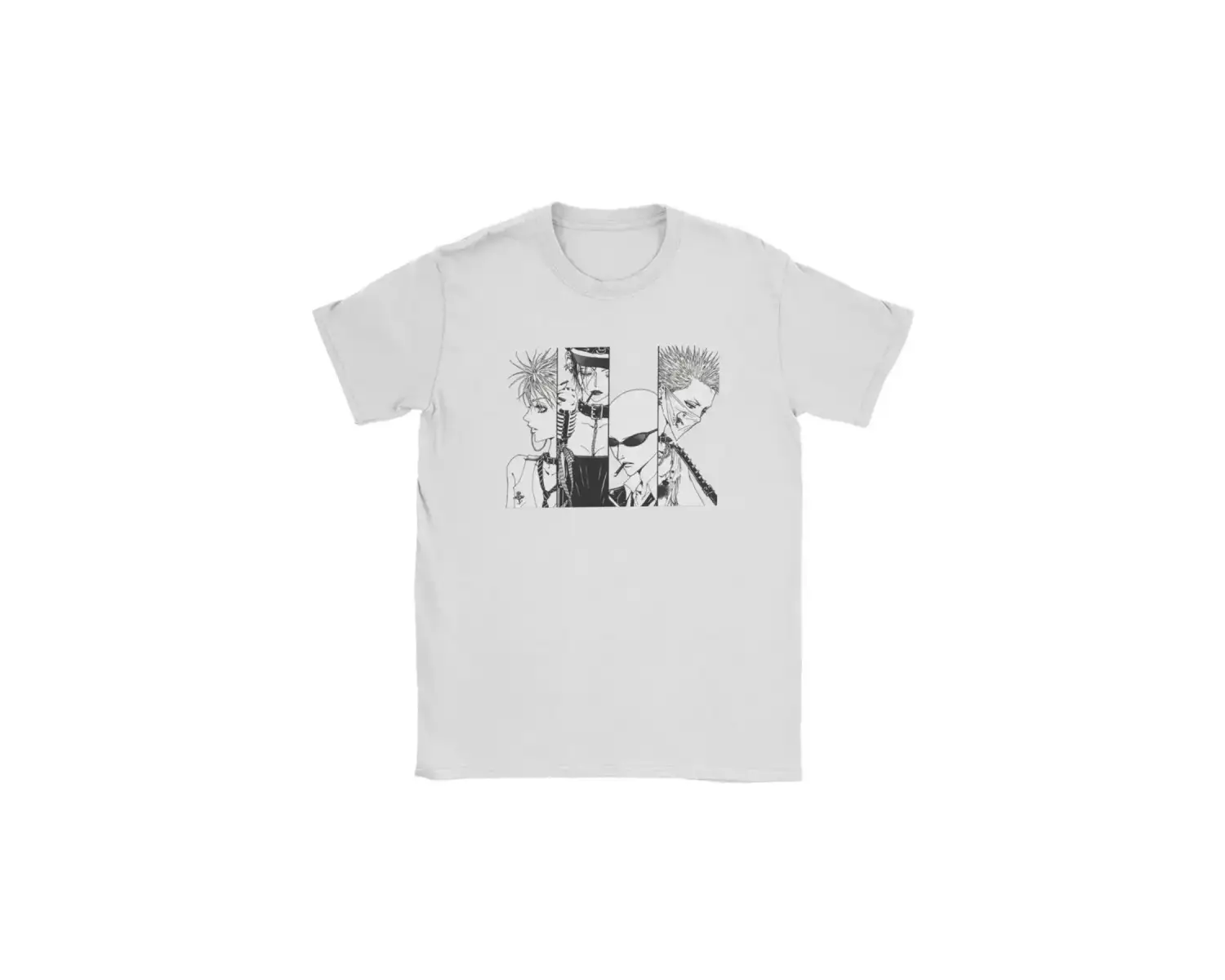 Beyaz Harajuku Sokak Japon Kaya Punk