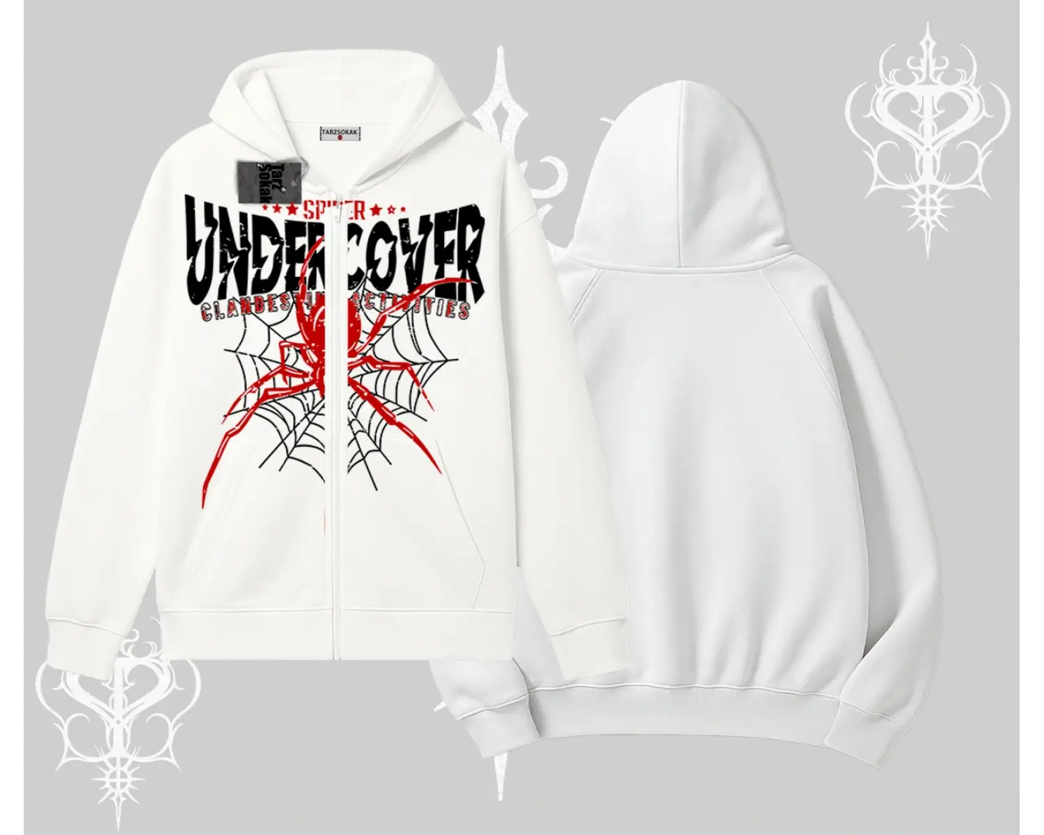Beyaz Hırka Sweatshirt Spider Undercover