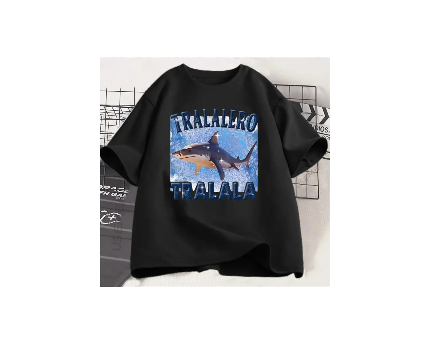 Beyaz İtalyan Beyin Tralalero Grafik Yaz Plaj leri Giy