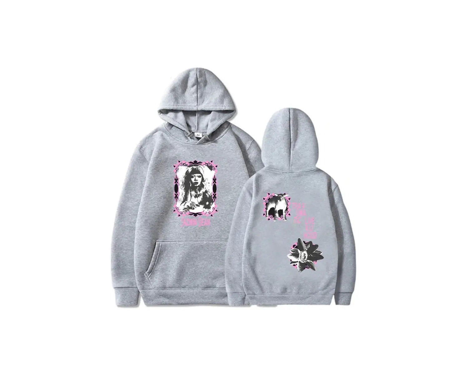 Beyaz jazmin-fasulye travmatik geçim tur Hoodies Harajuku