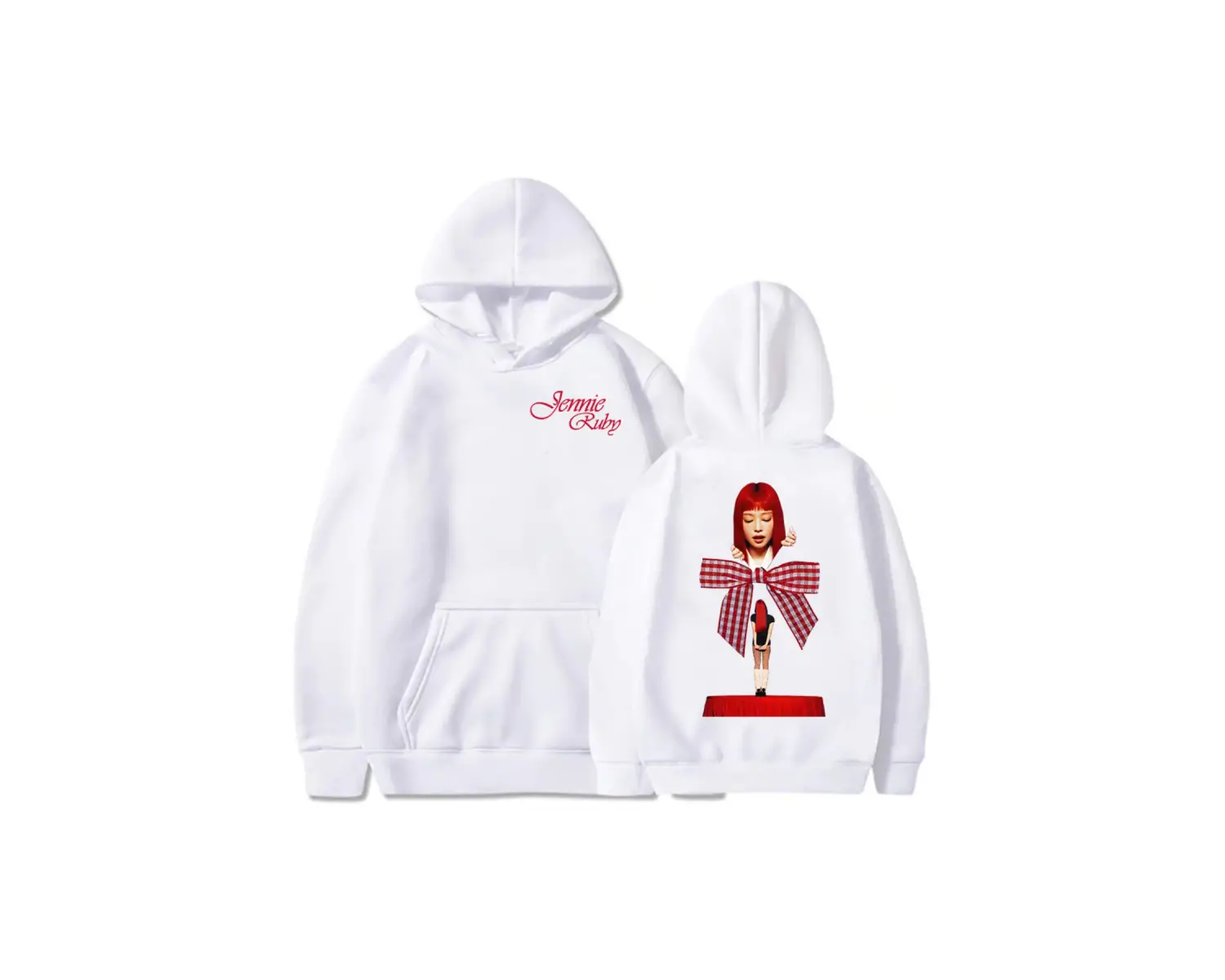 Beyaz Jennie Ruby 1st Studio Albümü ExtraL Yeni Kore kıcı Grafik