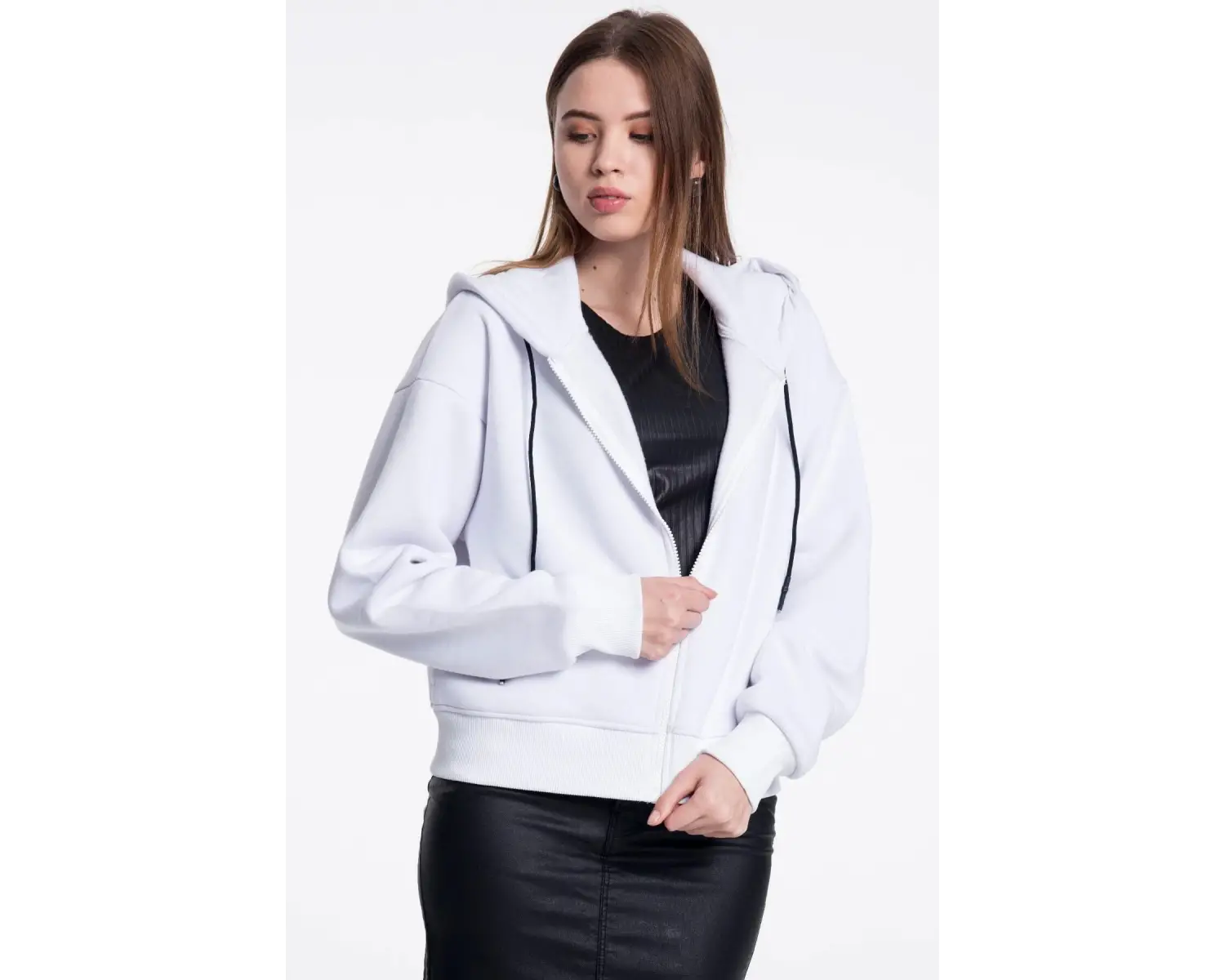 Beyaz Kadın Sweatshirt