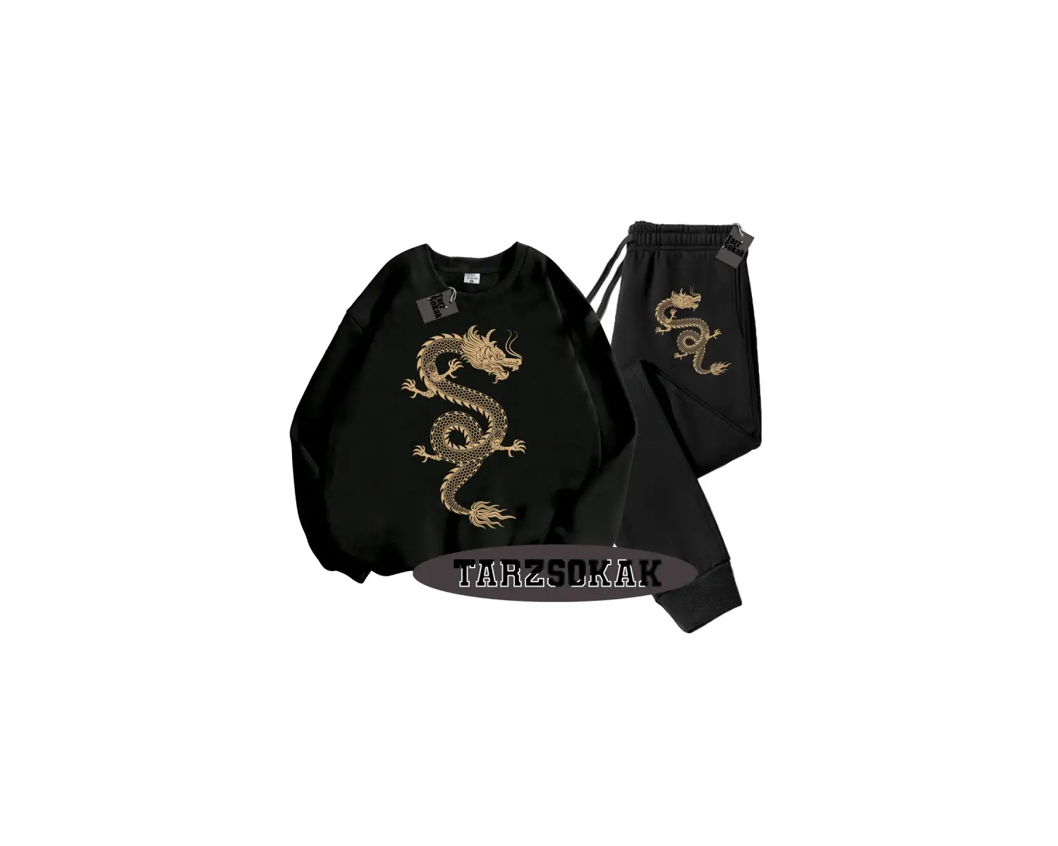 Beyaz Kapşonlu Ejderha Detaylı ikili TAKIM