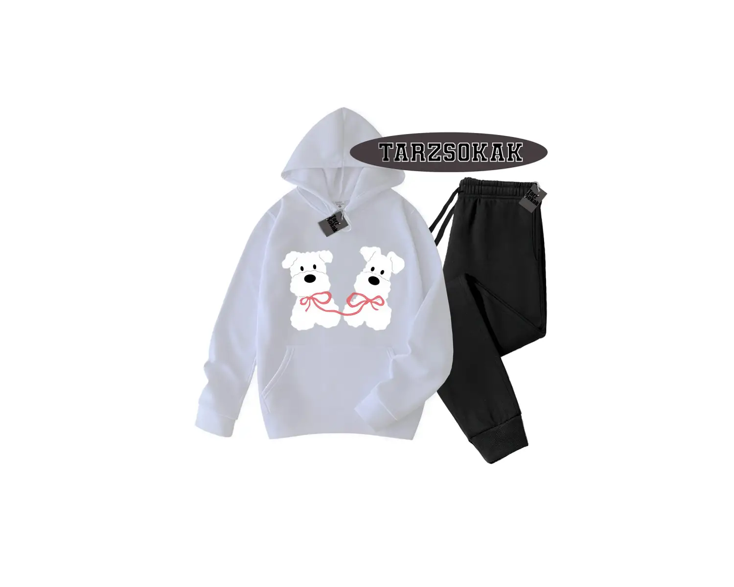 Beyaz Kapşonlu film köpek Detaylı ikili TAKIM