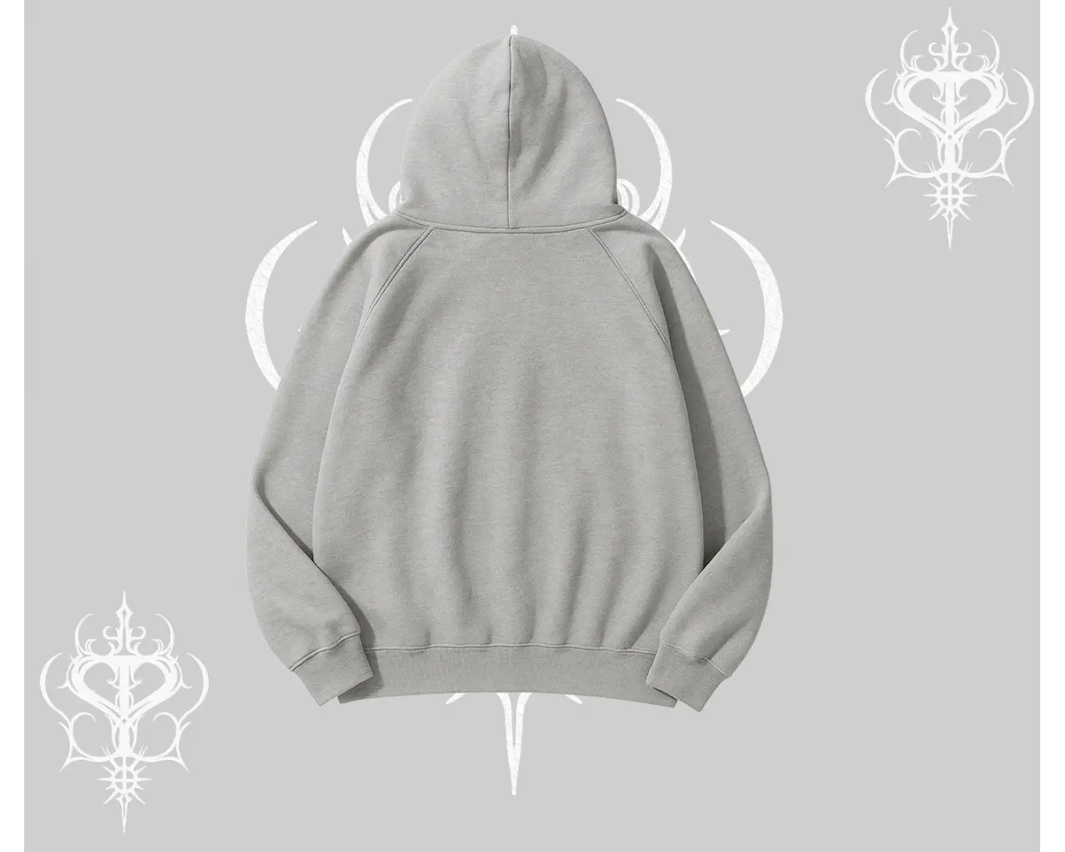 Beyaz Kapşonlu Sweatshirt Özel logolu