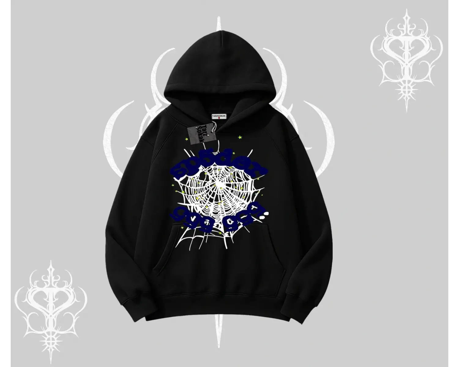 Beyaz Kapşonlu Sweatshirt Sp55der