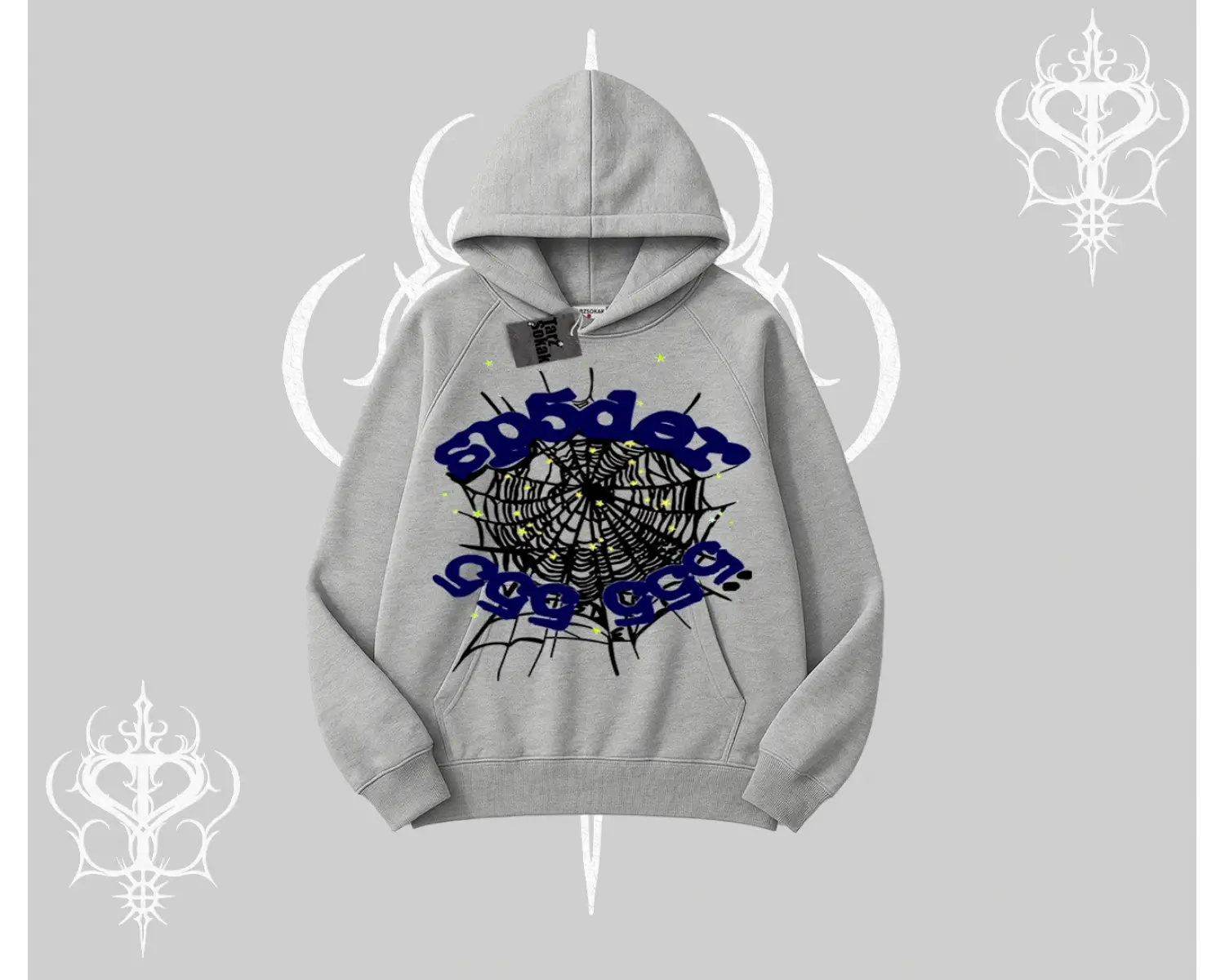 Beyaz Kapşonlu Sweatshirt Sp55der