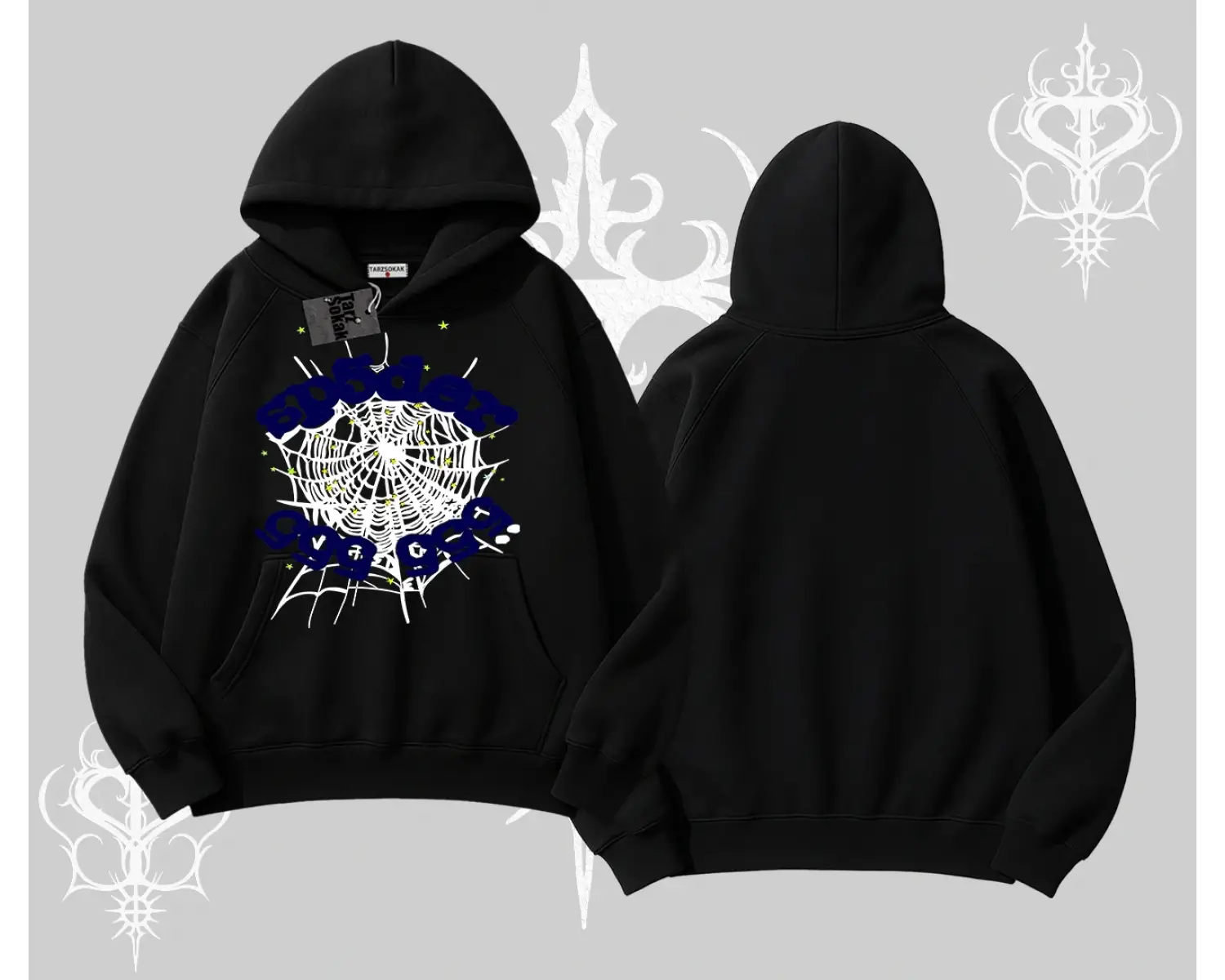 Beyaz Kapşonlu Sweatshirt Sp55der