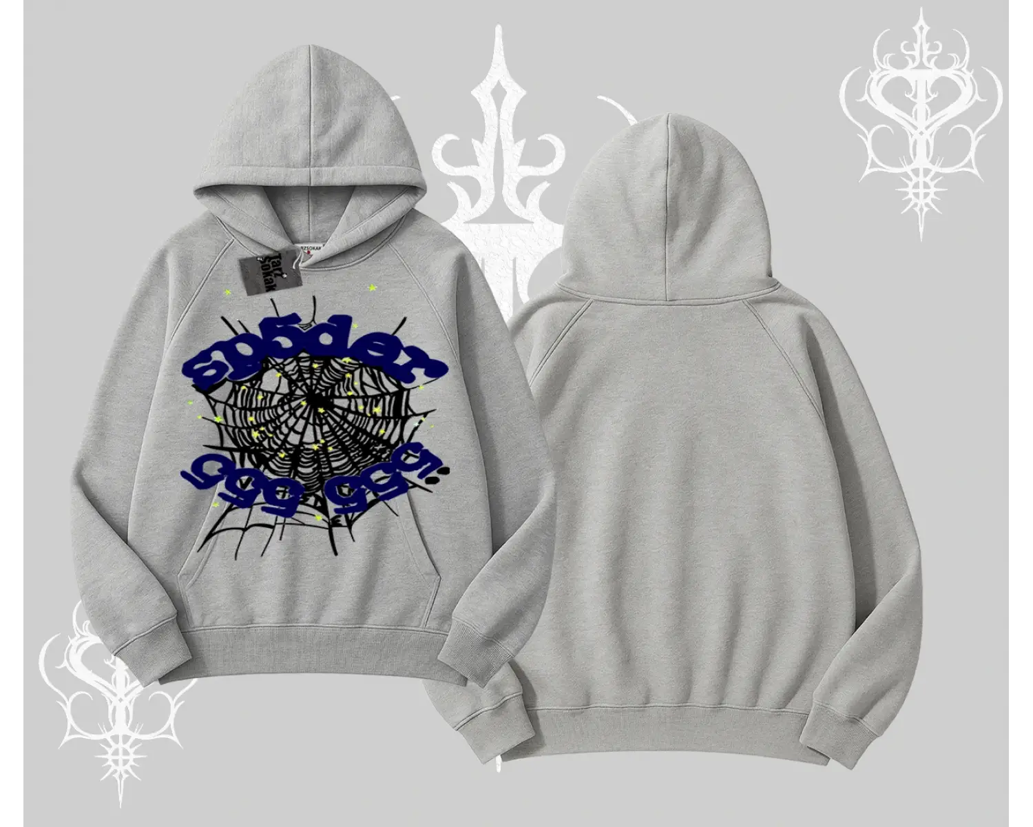 Beyaz Kapşonlu Sweatshirt Sp55der